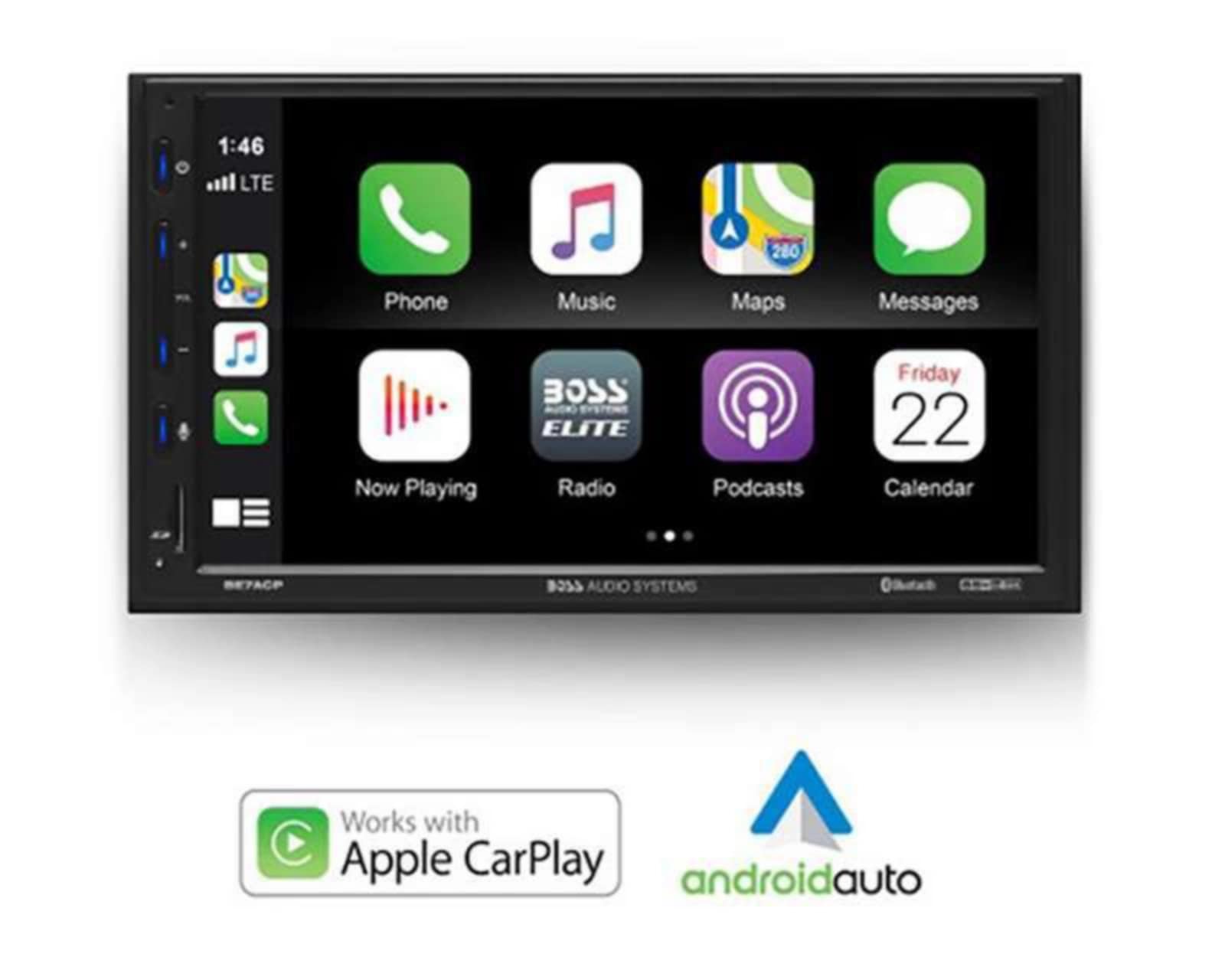 Foto 2 | Foto 2 | Autoestéreo Boss Audio Systems Multimedia sin CD BE7ACP de 7" Bluetooth Compatible con Android Auto y Apple Car Negro