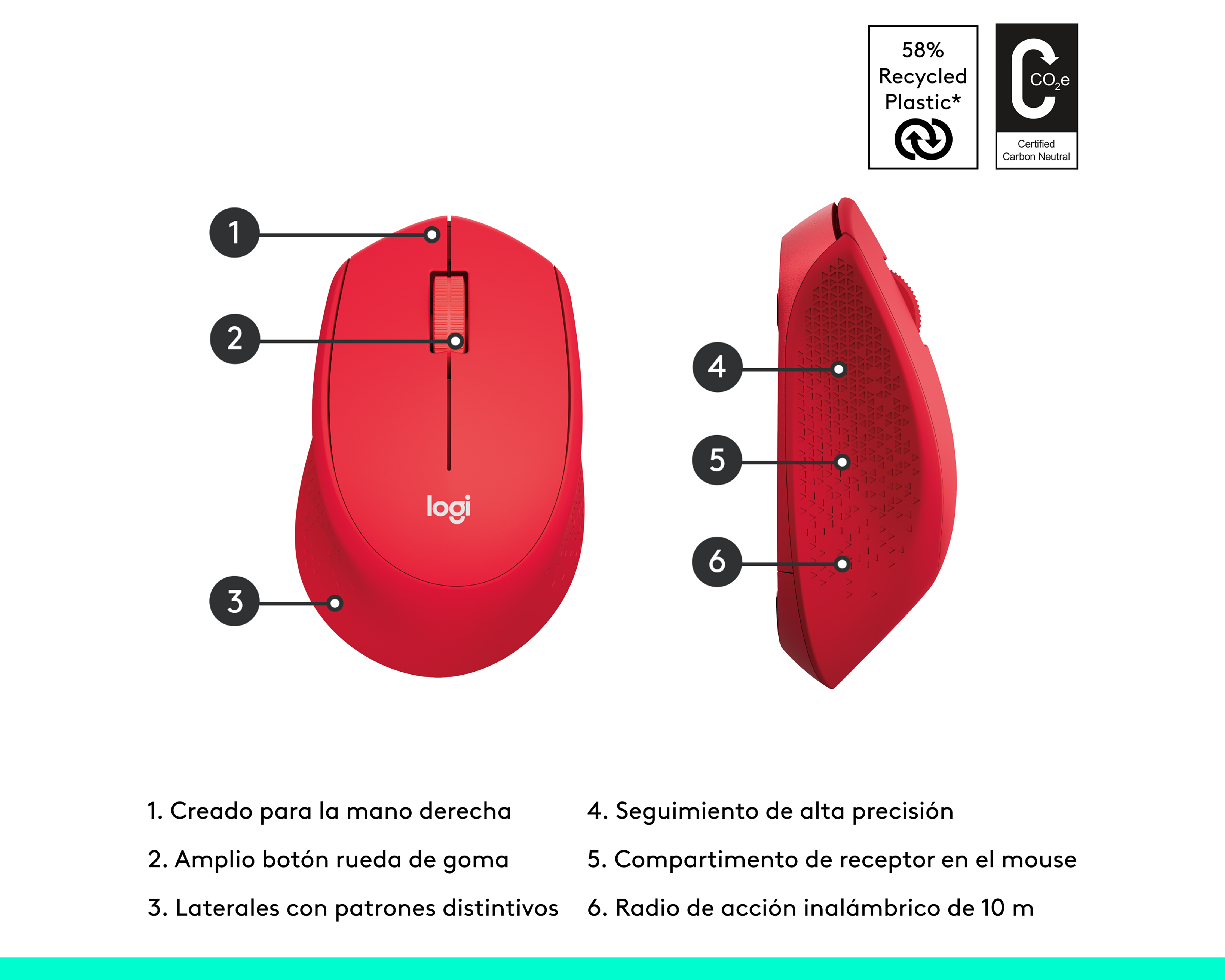 Foto 4 pulgar | Foto 3 | Mouse Inalámbrico Logitech M280