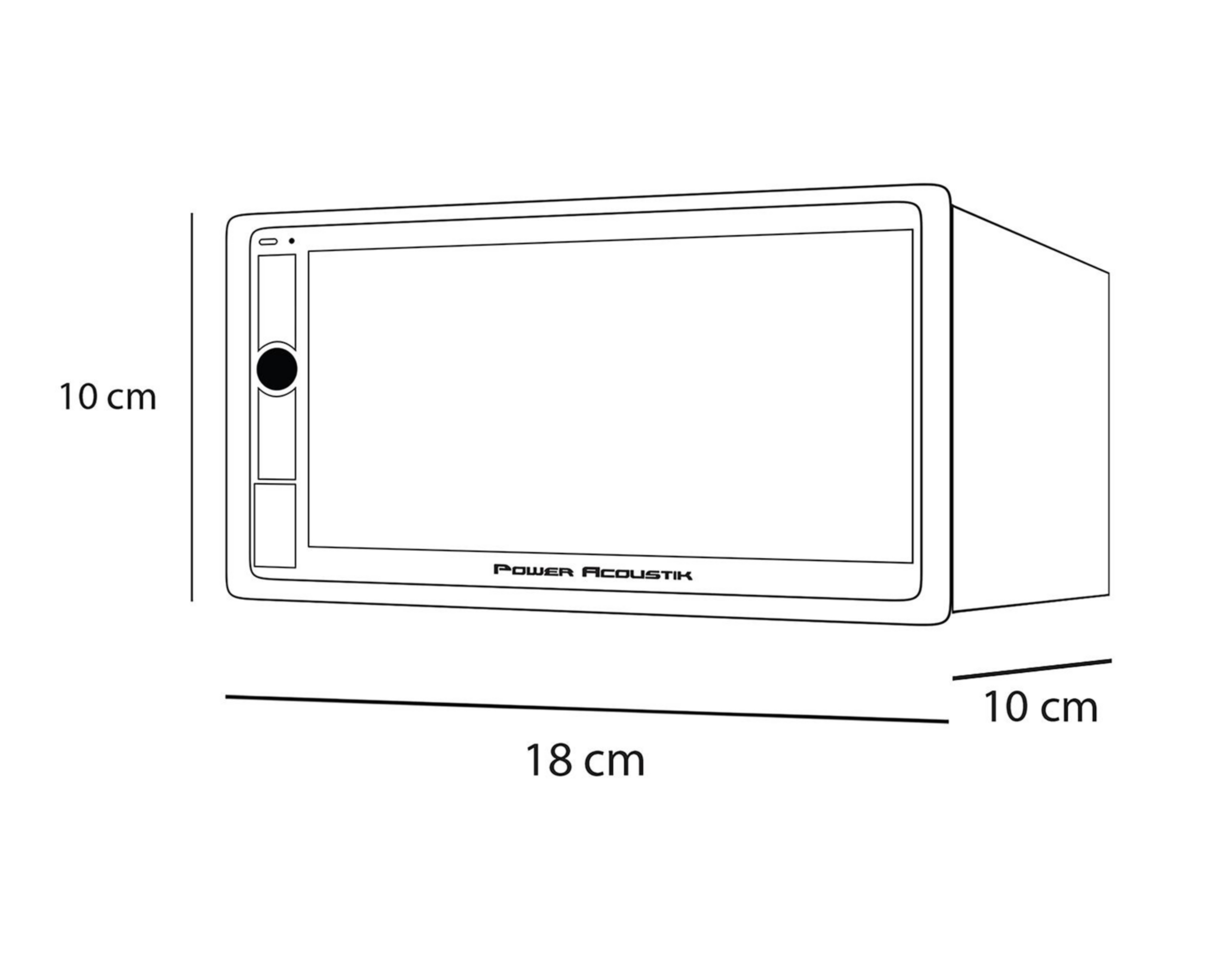 Foto 6 pulgar | Foto 5 | Autoestéreo Power Acoustik Multimedia sin CD PL-700HB de 7" Bluetooth Negro