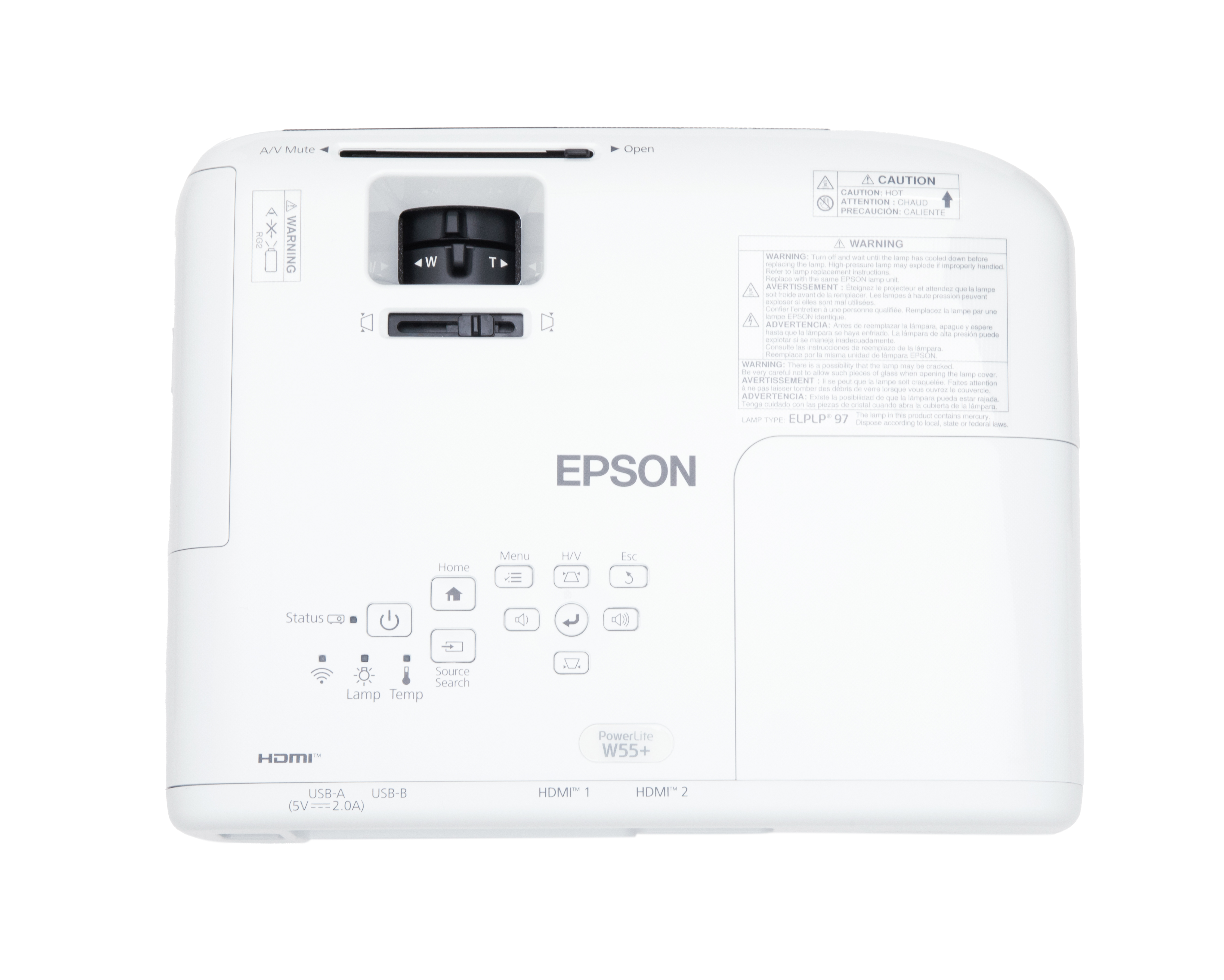 Foto 6 pulgar | Foto 5 | Proyector Portátil Epson 4000 Lúmenes 100 Pulgadas Powerlite W55+