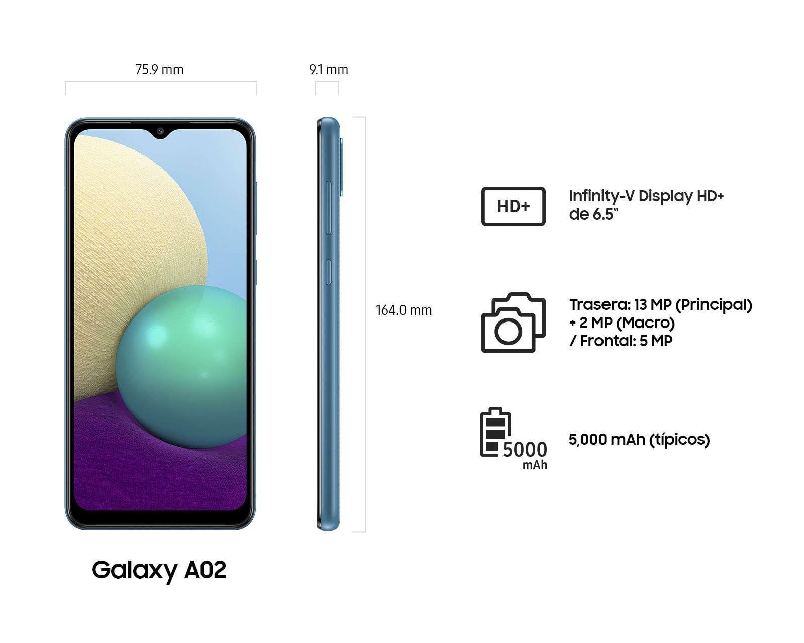 Foto 8 | Foto 8 | AT&T/Unefon Samsung Galaxy A02 32 GB Azul