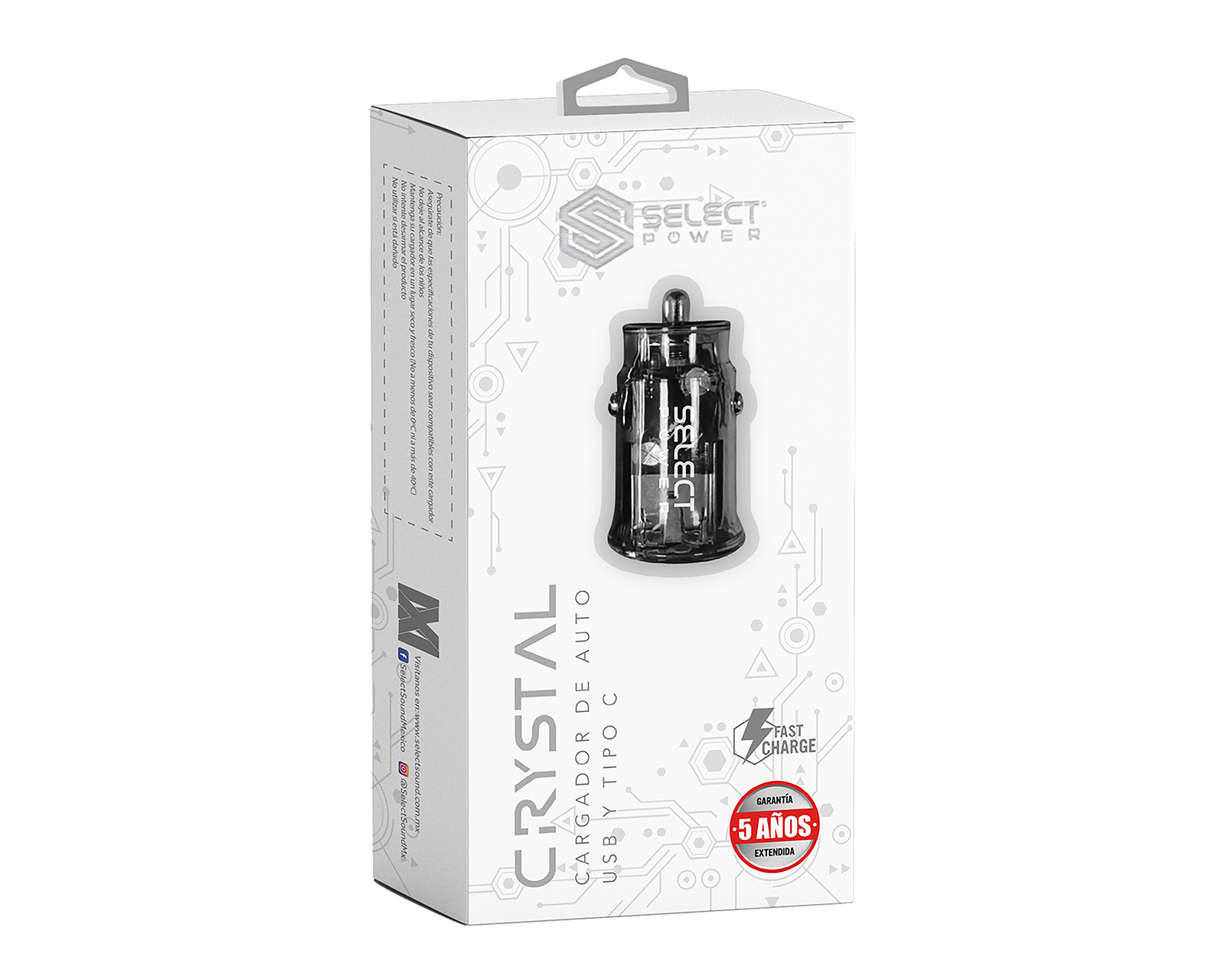 Foto 5 pulgar | Foto 4 | Adaptador para Auto Select Power Doble Salida Carga Rápida 20W