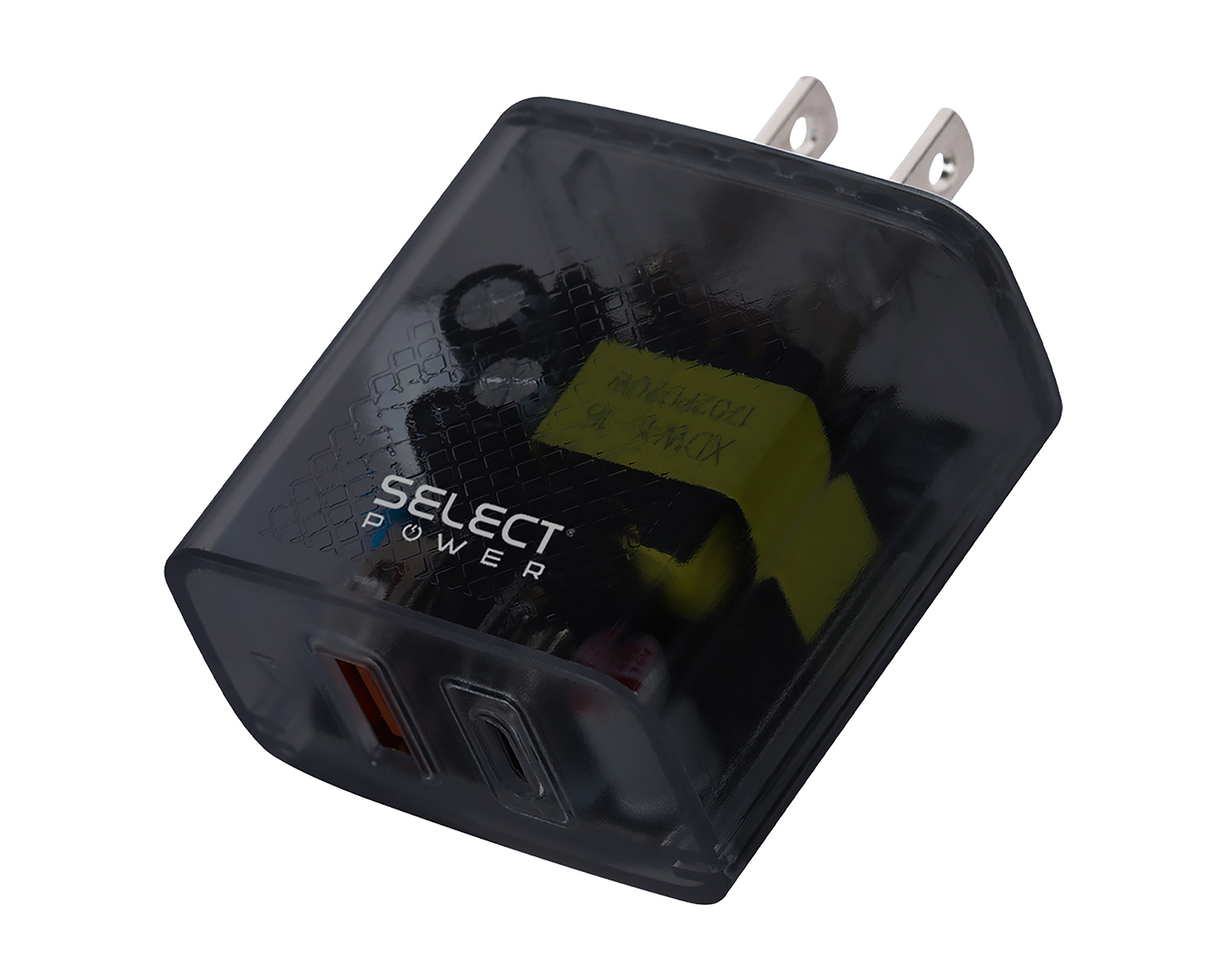 Adaptador de Corriente Select Power con Entrada USB y USB-C 20W