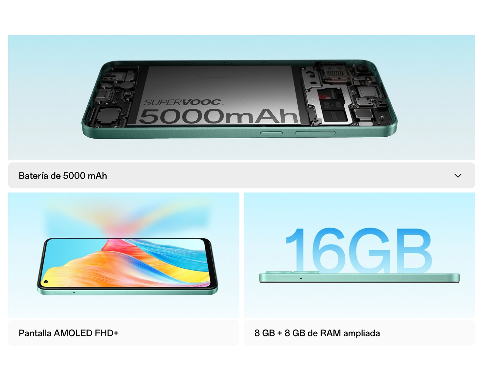 Foto 7 pulgar | Foto 6 | Movistar Oppo A78 256 GB Verde