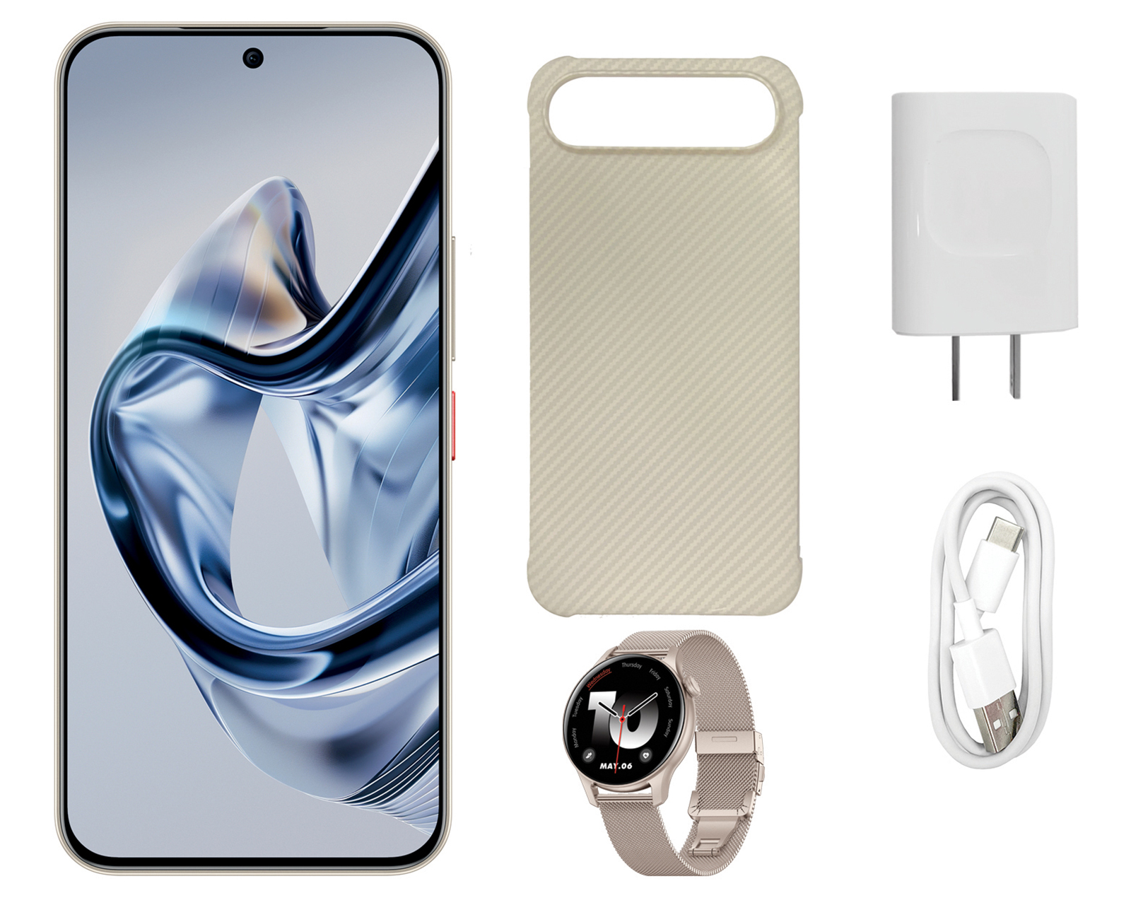 Foto 8 pulgar | Foto 7 | Telcel Nubia Air 256 GB Dorado + Smartwatch