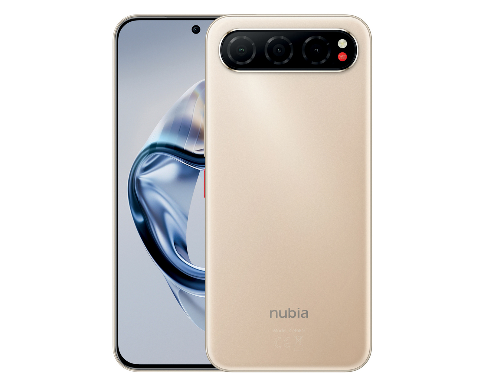 Foto 2 pulgar | Foto 1 | Telcel Nubia Air 256 GB Dorado + Smartwatch