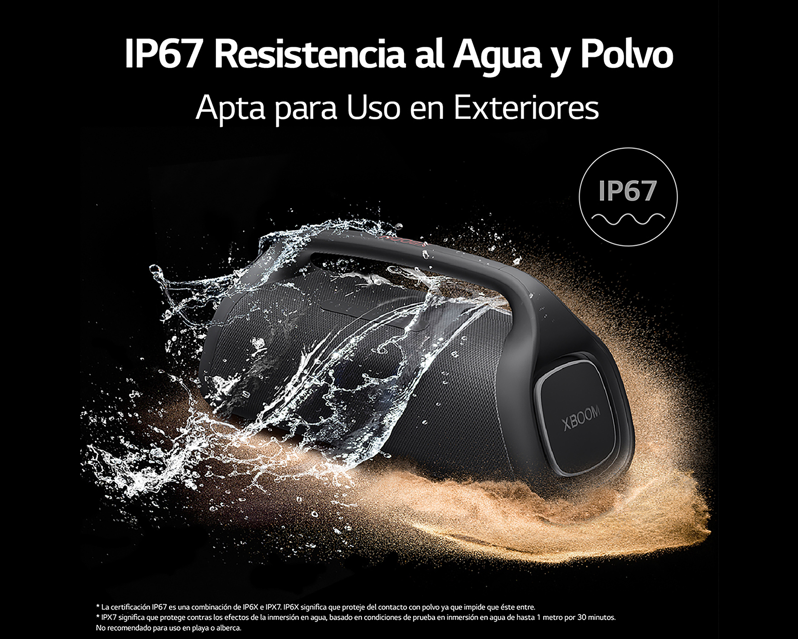 Foto 6 | Foto 6 | Bocina Bluetooth Portátil LG XG9 Resistente al Agua