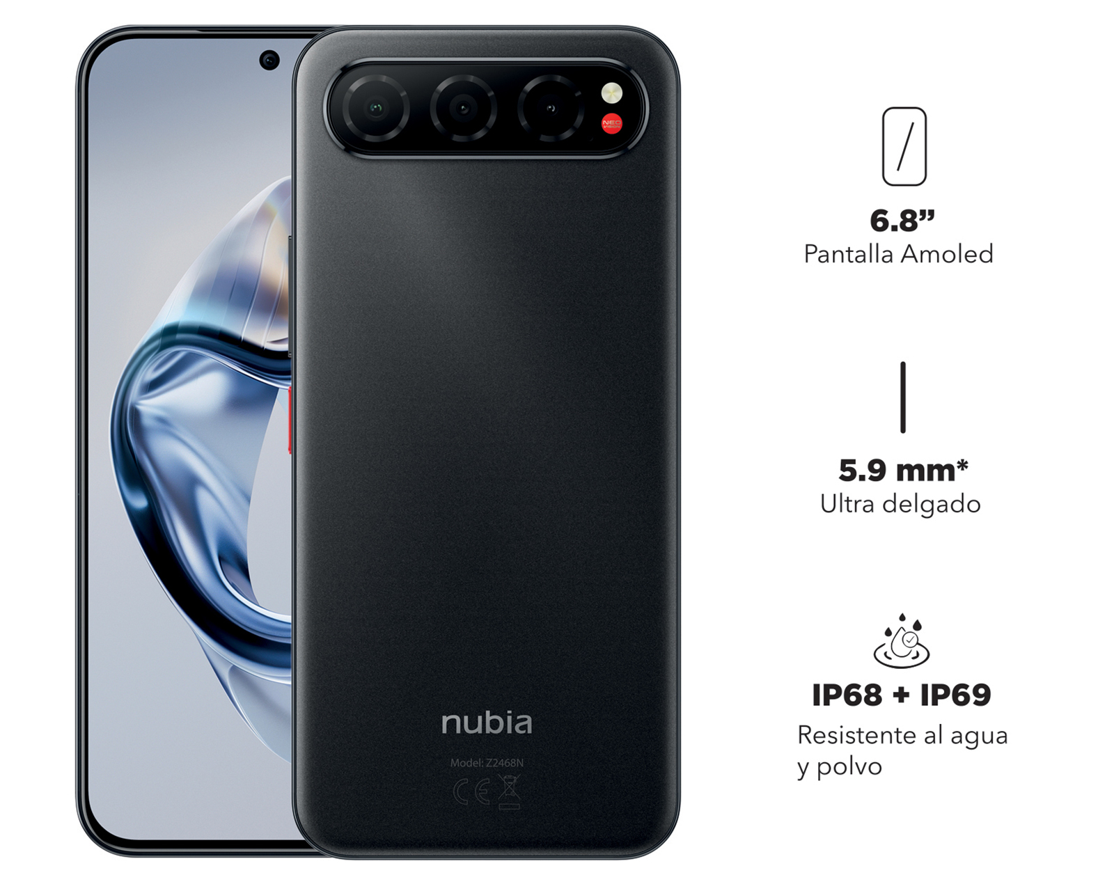 Foto 7 | Foto 7 | Telcel Nubia Air 256 GB Negro + Smartwatch