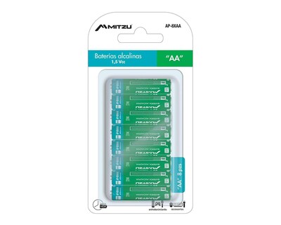 Foto 3 | Foto 3 | Baterías Alcalinas Mitzu AA 8 Piezas