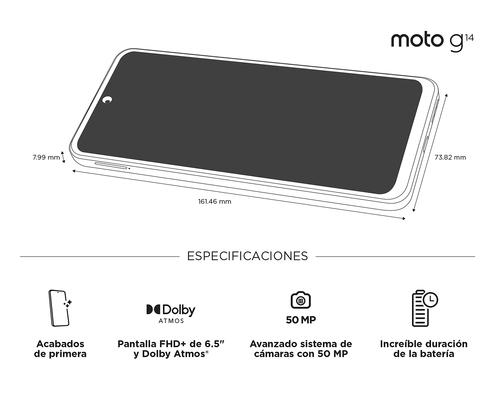 Foto 7 pulgar | Foto 6 | Telcel Motorola G14 128 GB Azul