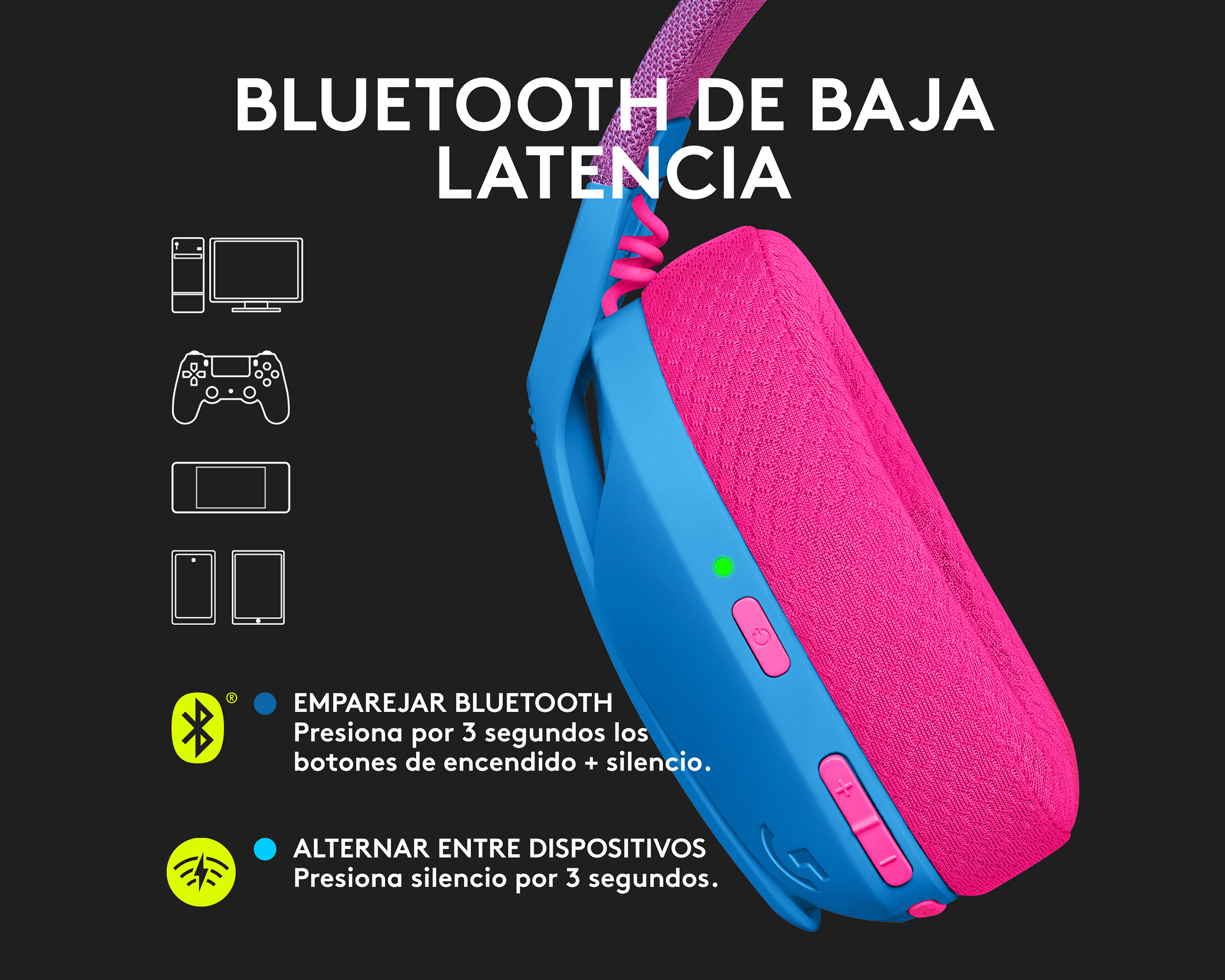 Foto 4 pulgar | Foto 3 | Audífonos Inalámbricos de Diadema Logitech G435 con Micrófono