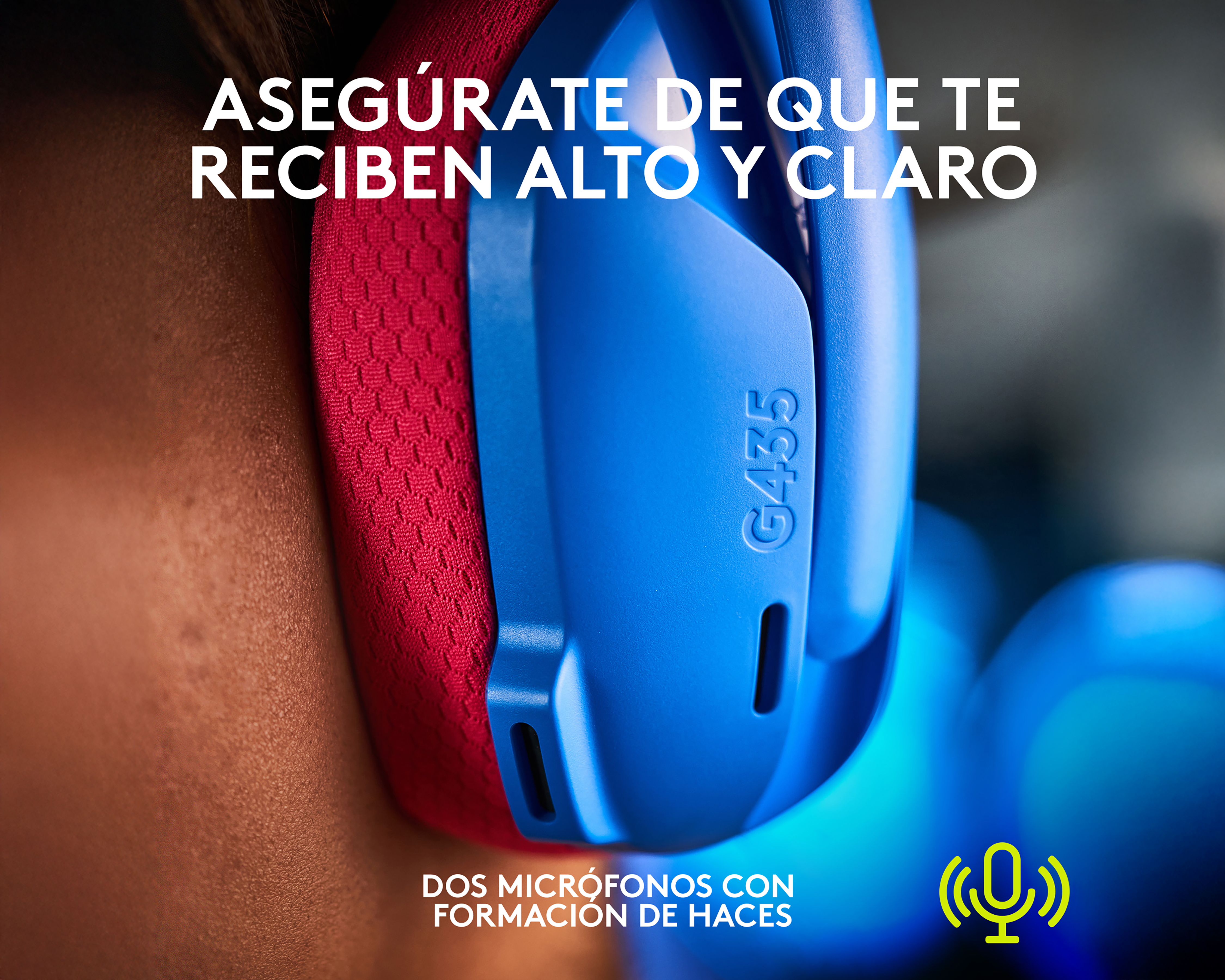 Foto 5 | Foto 5 | Audífonos Inalámbricos de Diadema Logitech G435 con Micrófono