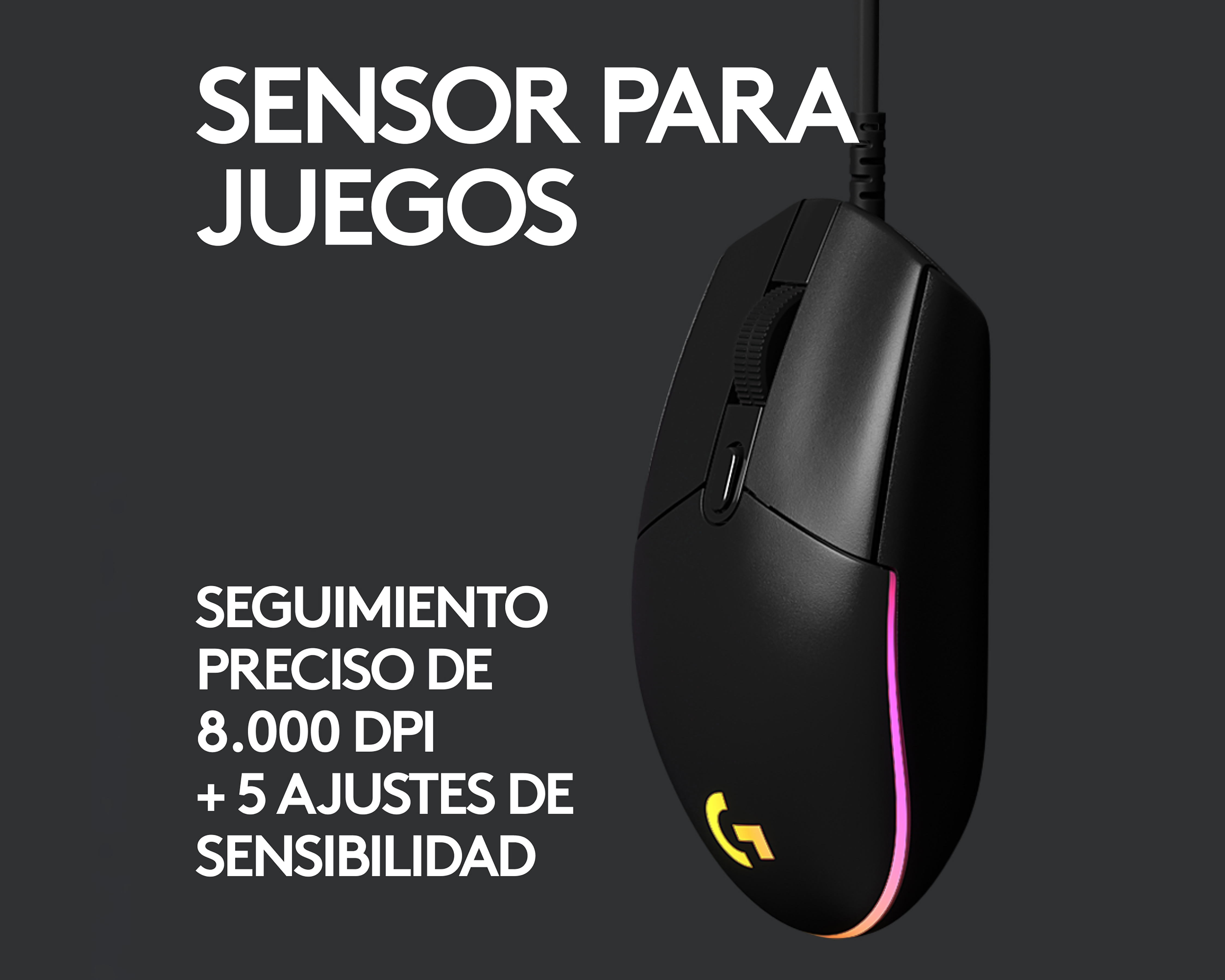 Foto 3 | Foto 3 | Mouse Gamer Alámbrico Logitech G203