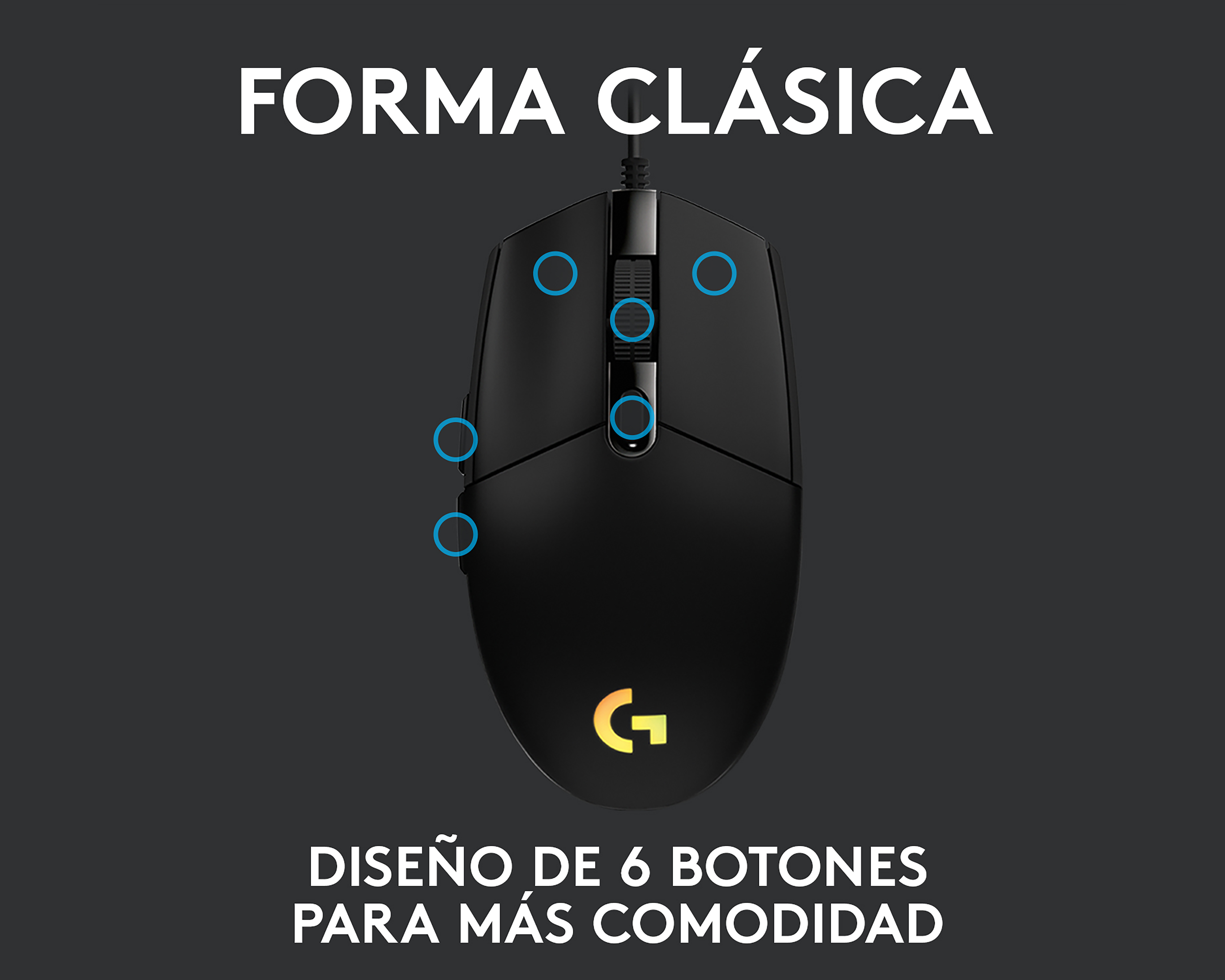 Foto 4 | Foto 4 | Mouse Gamer Alámbrico Logitech G203