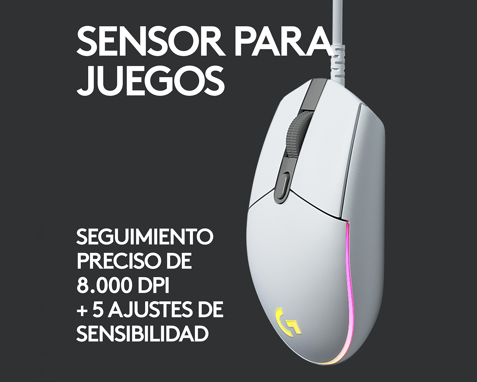 Foto 4 pulgar | Foto 3 | Mouse Gamer Alámbrico Logitech G203