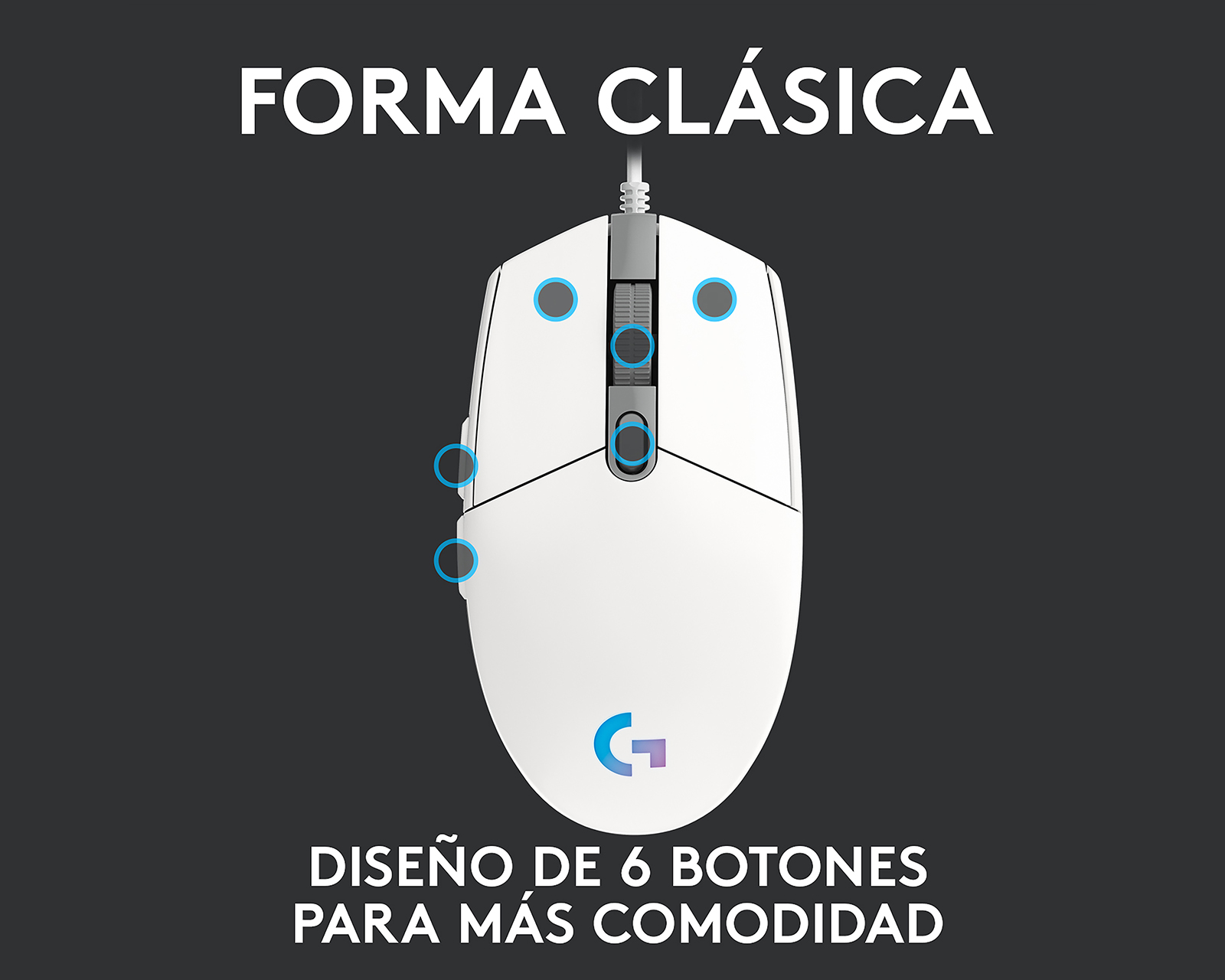 Foto 5 pulgar | Foto 4 | Mouse Gamer Alámbrico Logitech G203