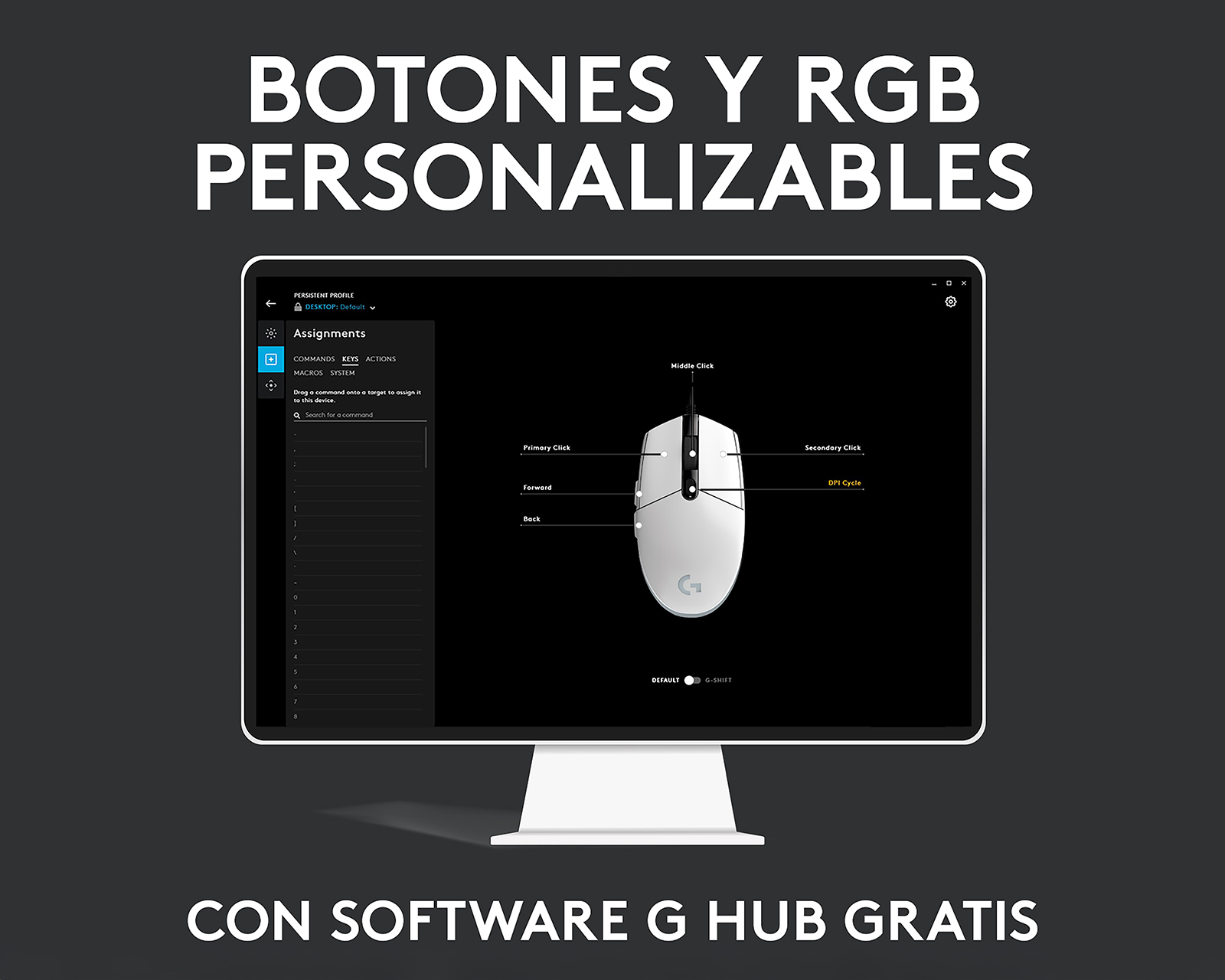 Foto 7 | Foto 7 | Mouse Gamer Alámbrico Logitech G203