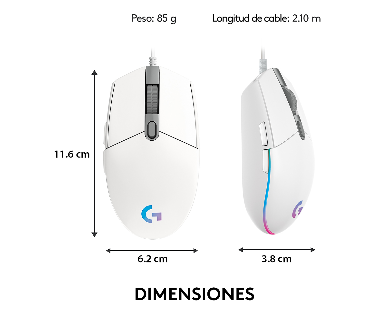 Foto 9 | Foto 9 | Mouse Gamer Alámbrico Logitech G203