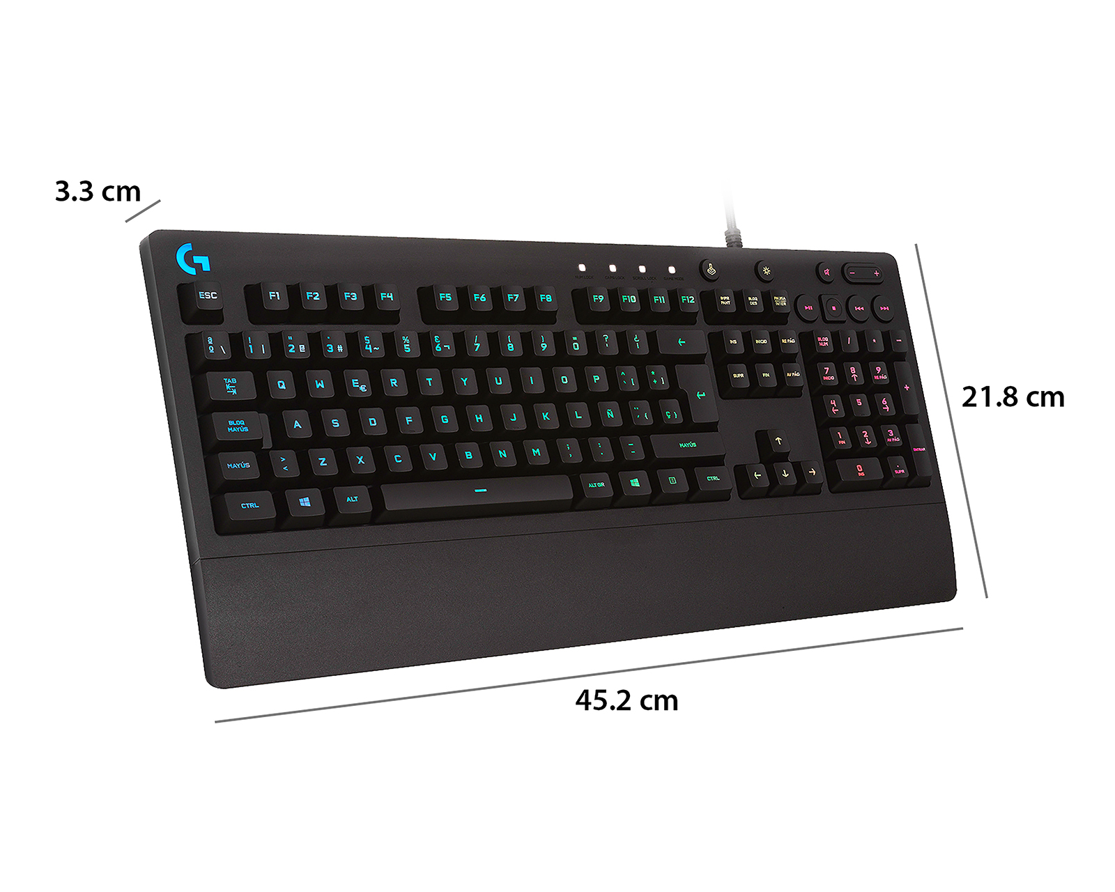 Foto 8 | Foto 8 | Teclado Gamer Alámbrico Logitech G213