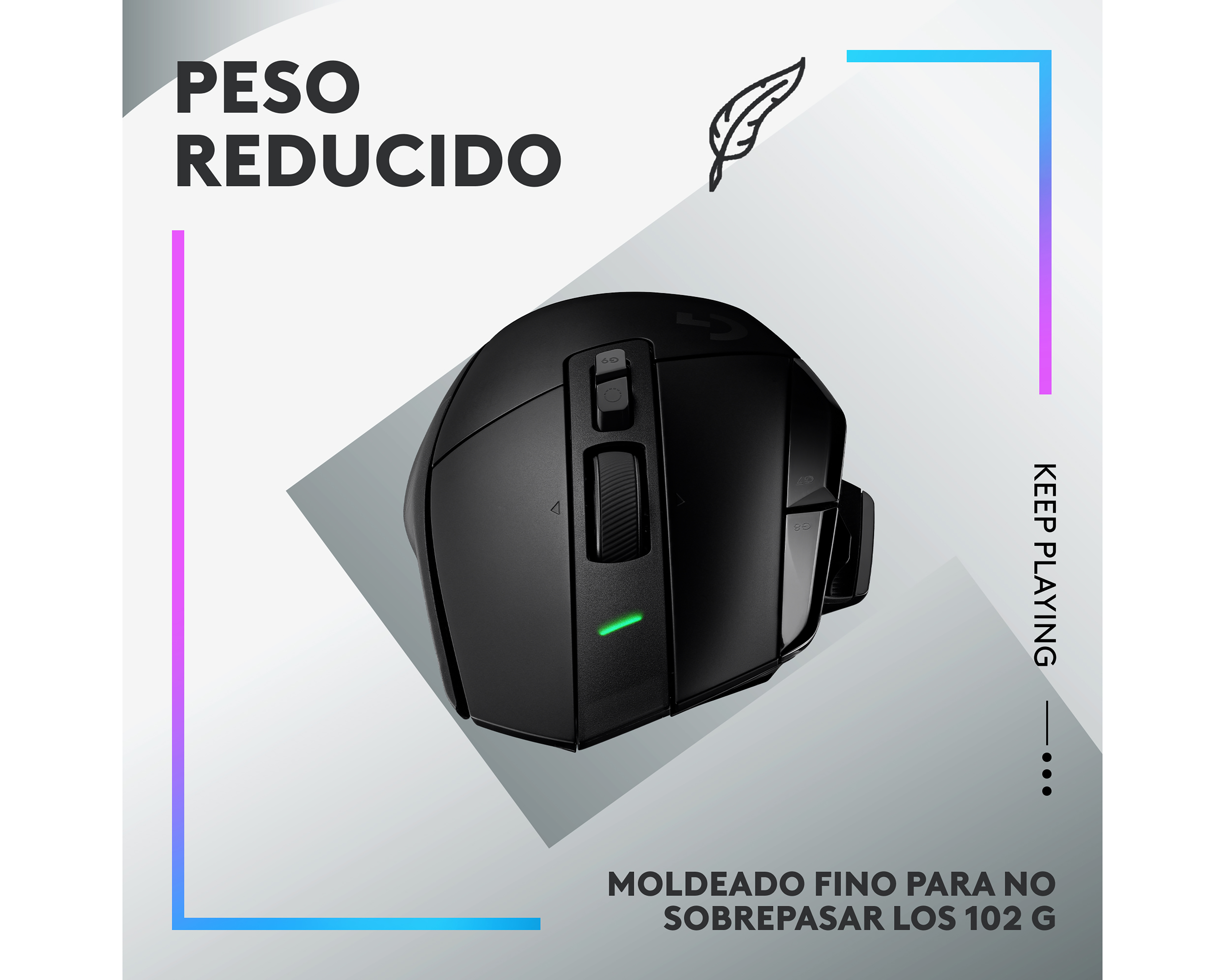 Foto 7 pulgar | Foto 6 | Mouse Gamer Inalámbrico Logitech G502 X Lightspeed