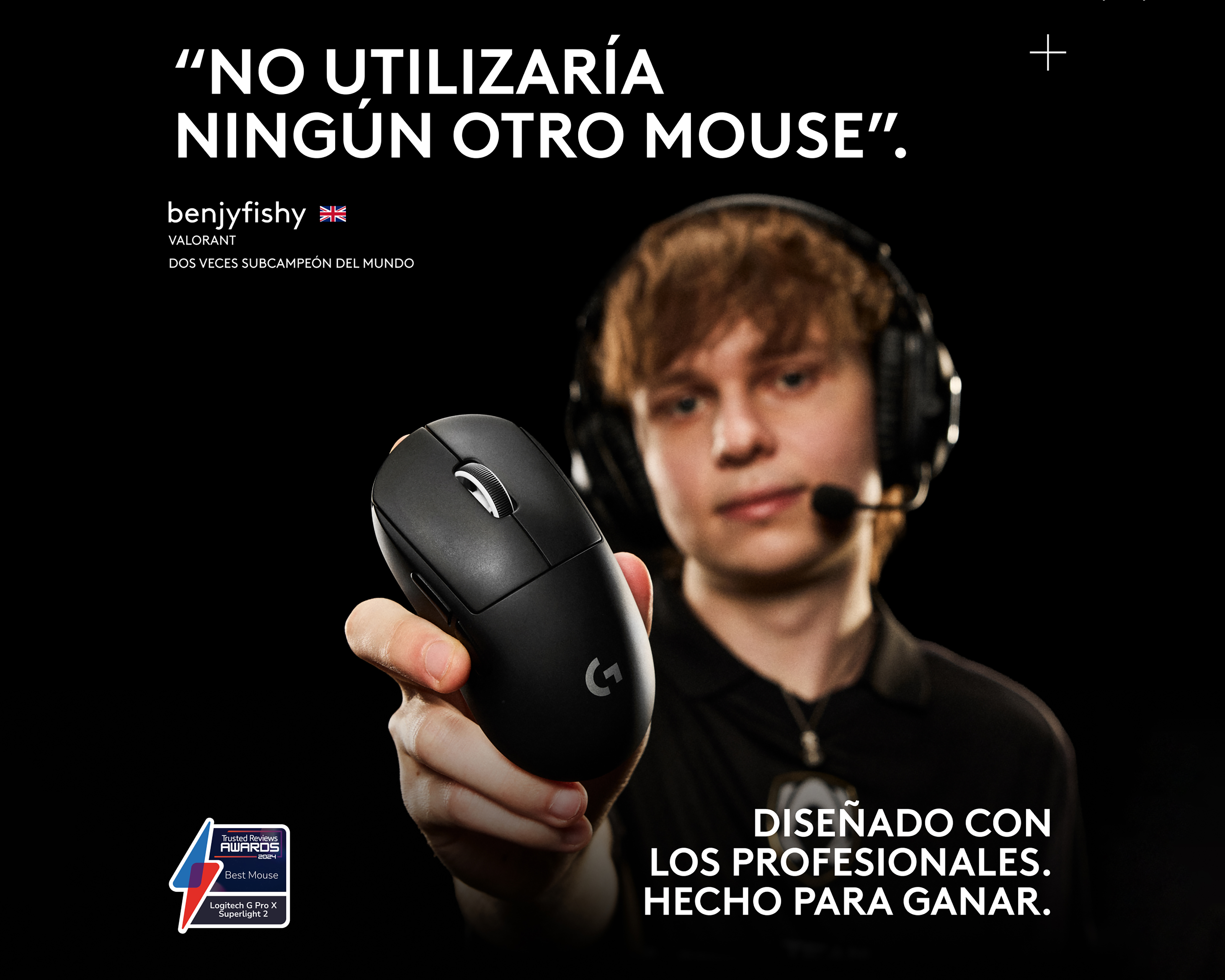 Foto 3 pulgar | Foto 2 | Mouse Gamer Inalámbrico Logitech G Pro X Superlight 2