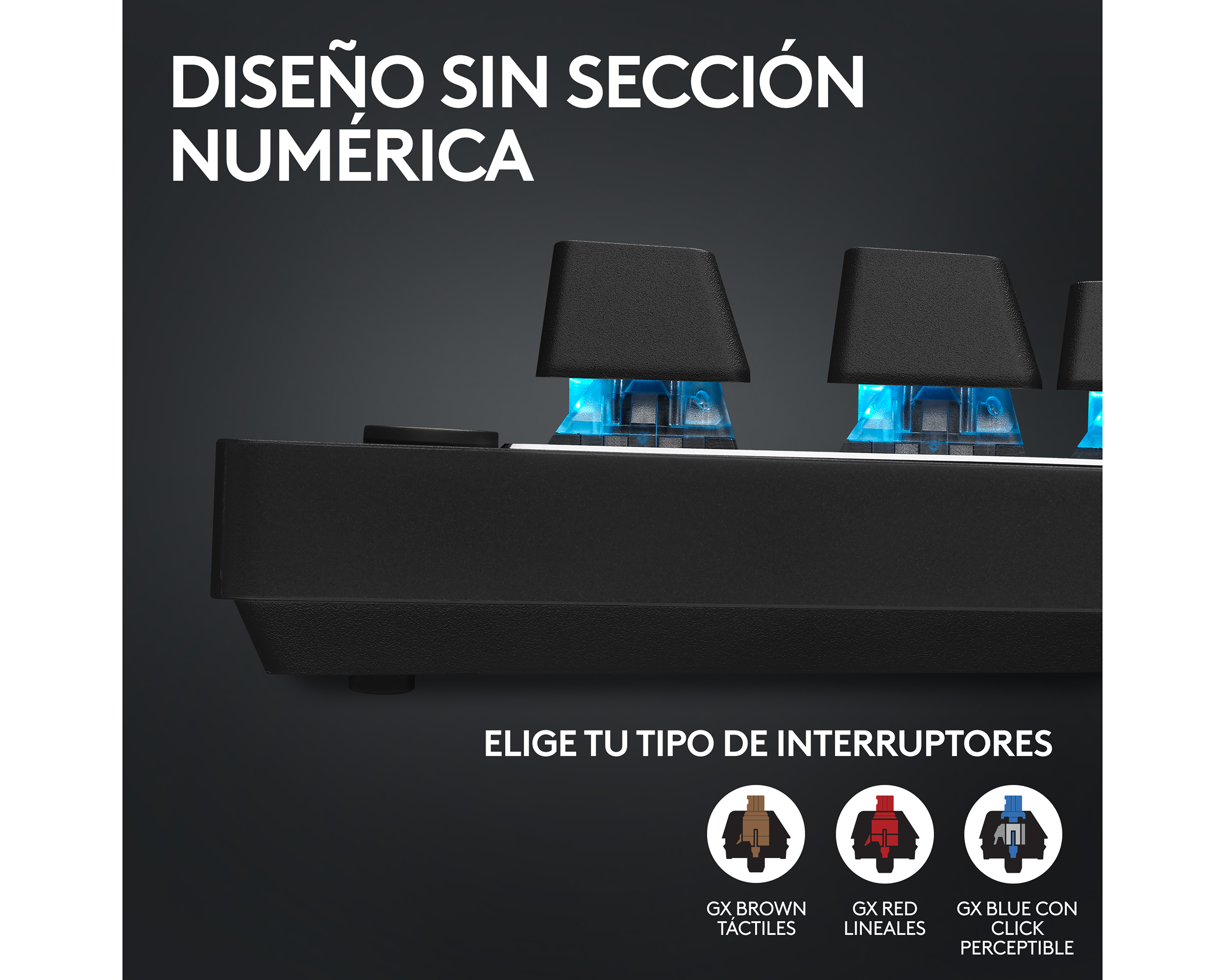 Foto 4 | Foto 4 | Teclado Gamer Inalámbrico Logitech Pro X TKL Tactile