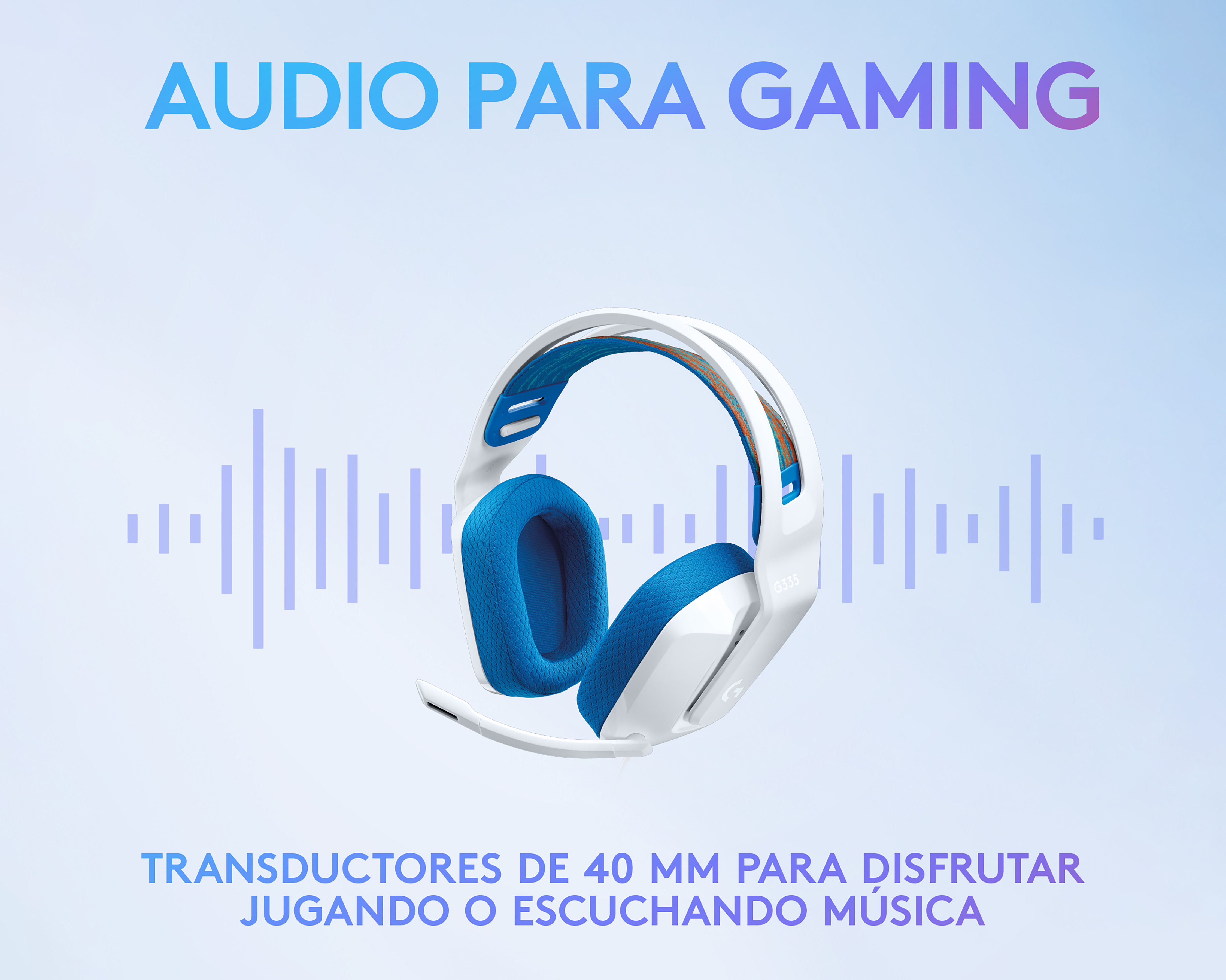 Foto 8 | Foto 8 | Audífonos de Diadema Alámbricos Logitech G335 con Micrófono