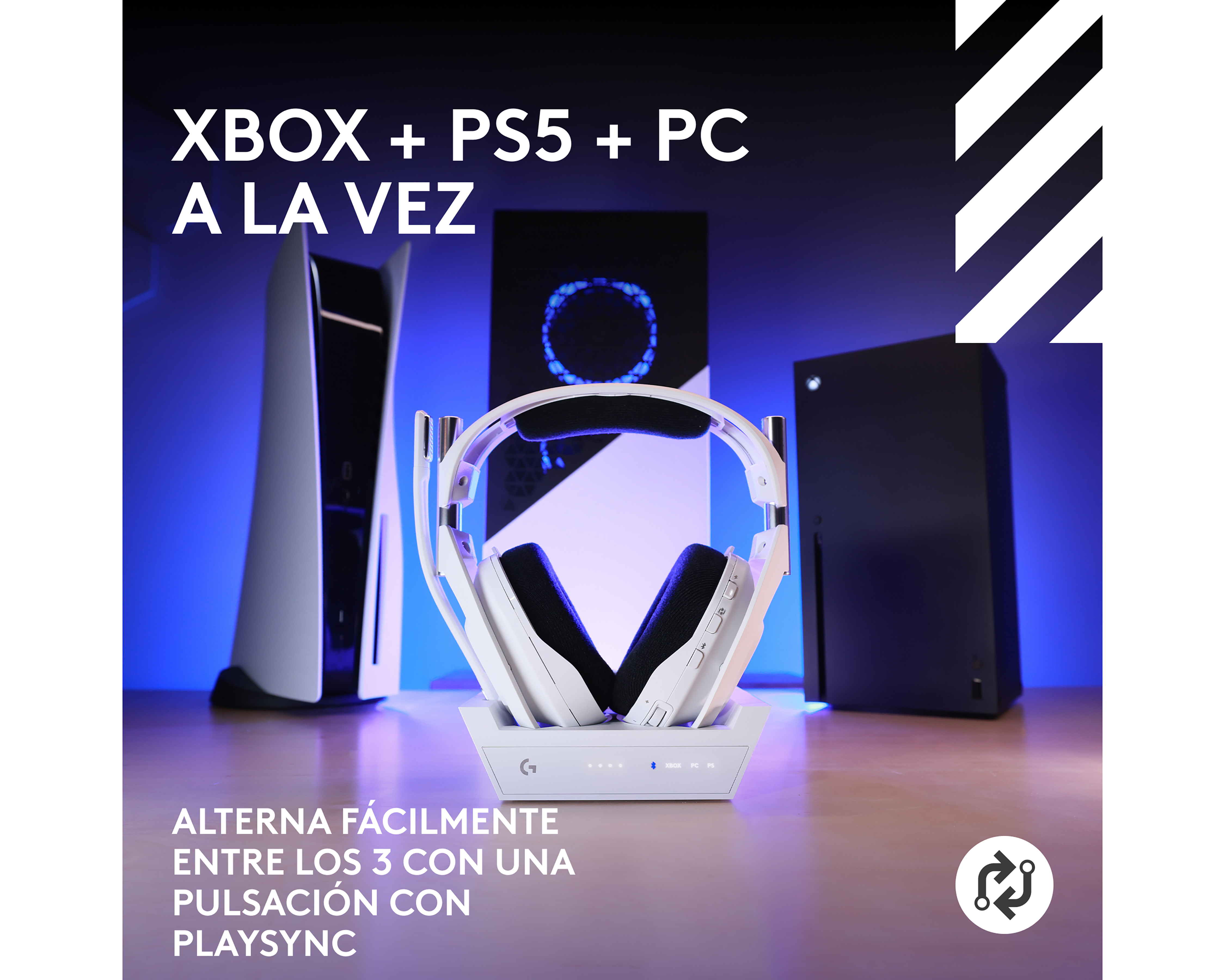 Foto 3 pulgar | Foto 2 | Audífonos de Diadema Inalámbricos Logitech Astro A50 X con Playsync