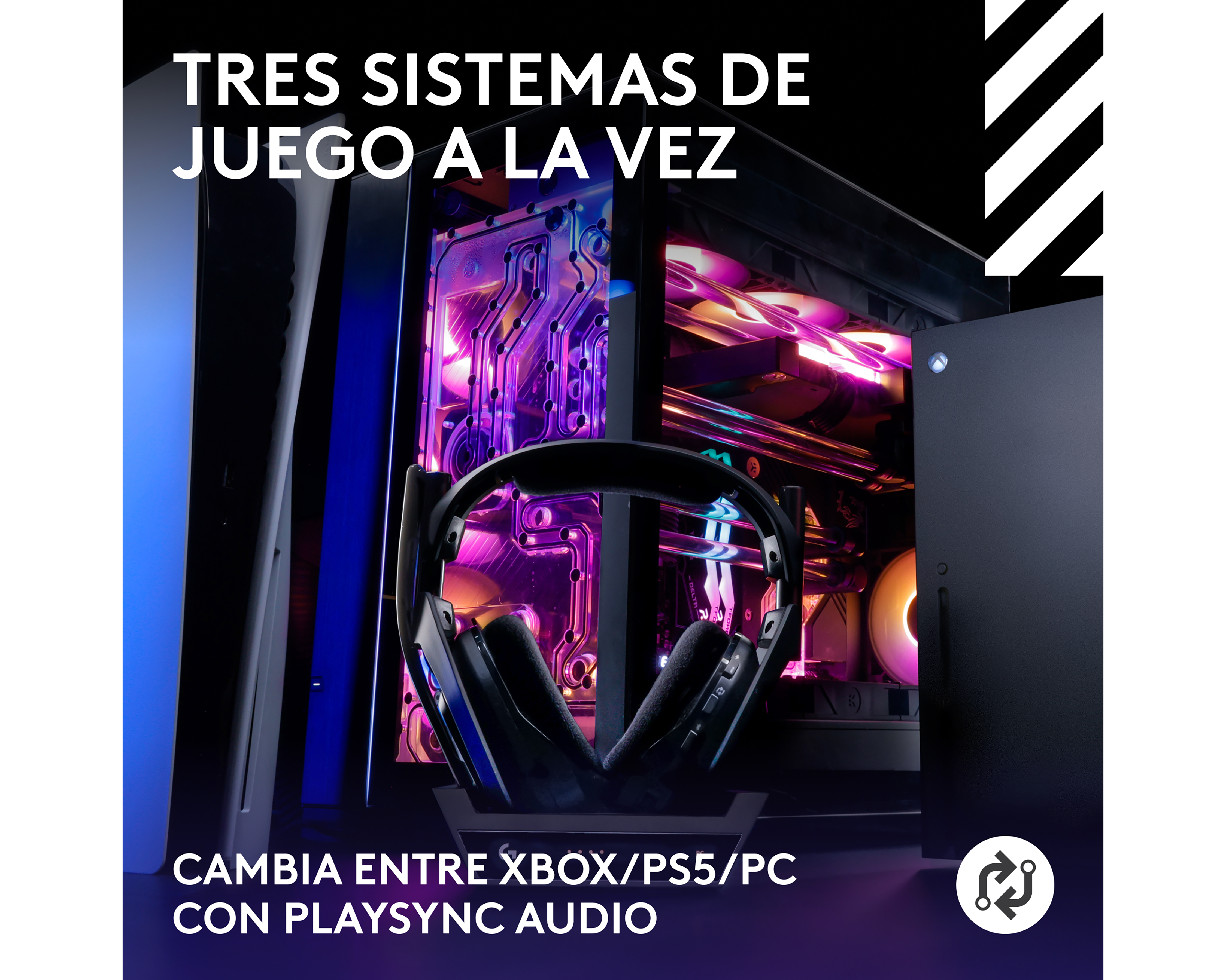 Foto 2 | Foto 2 | Audífonos de Diadema Inalámbricos Gamer Logitech Astro A50 PlaySync Audio