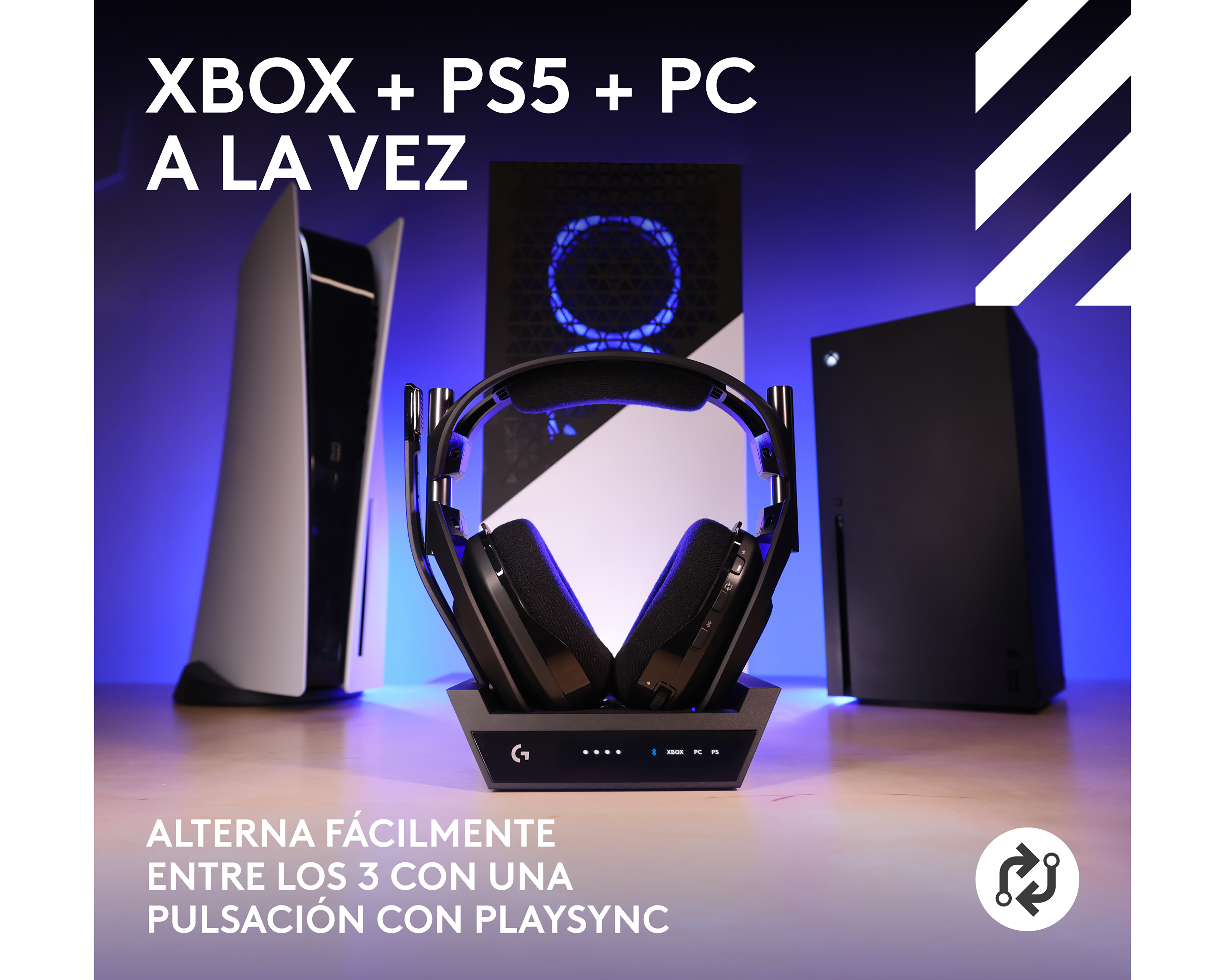 Foto 3 pulgar | Foto 2 | Audífonos de Diadema Inalámbricos Logitech Astro A50 X Lightspeed