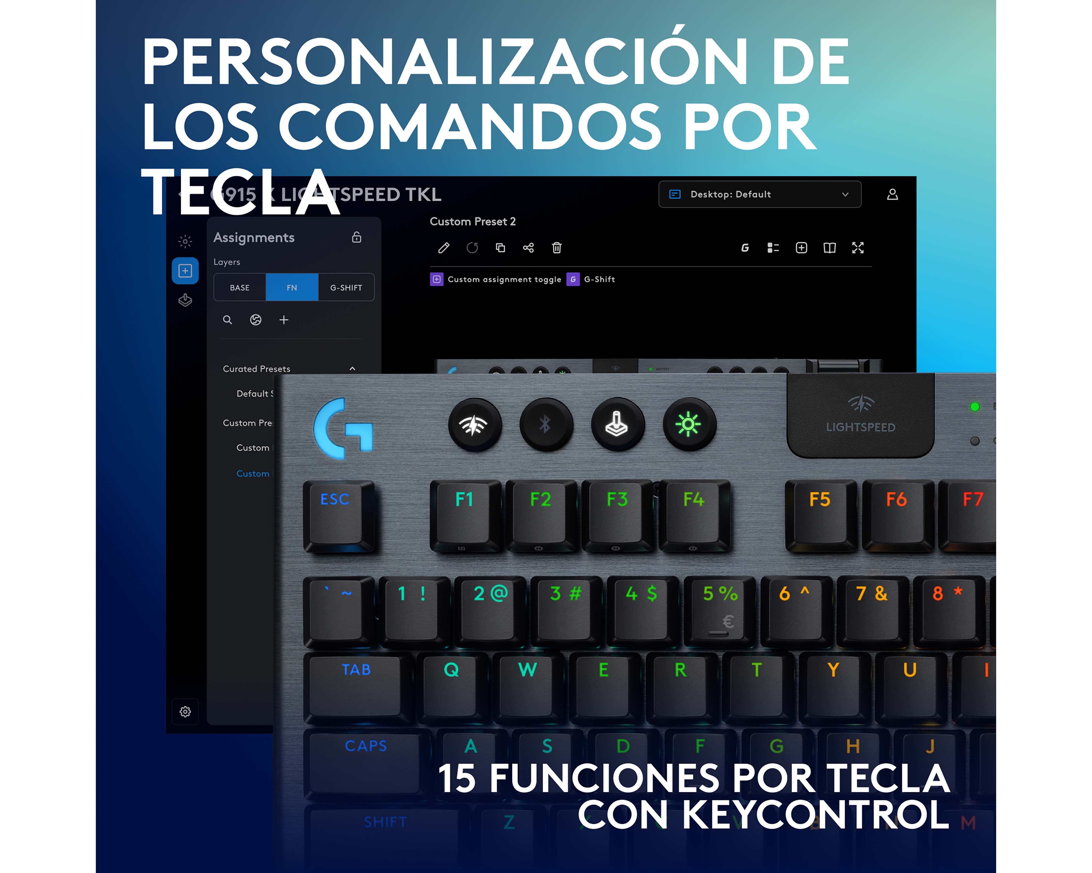 Foto 4 | Foto 4 | Teclado Gamer Inalámbrico Logitech G G915X Lightspeed TKL