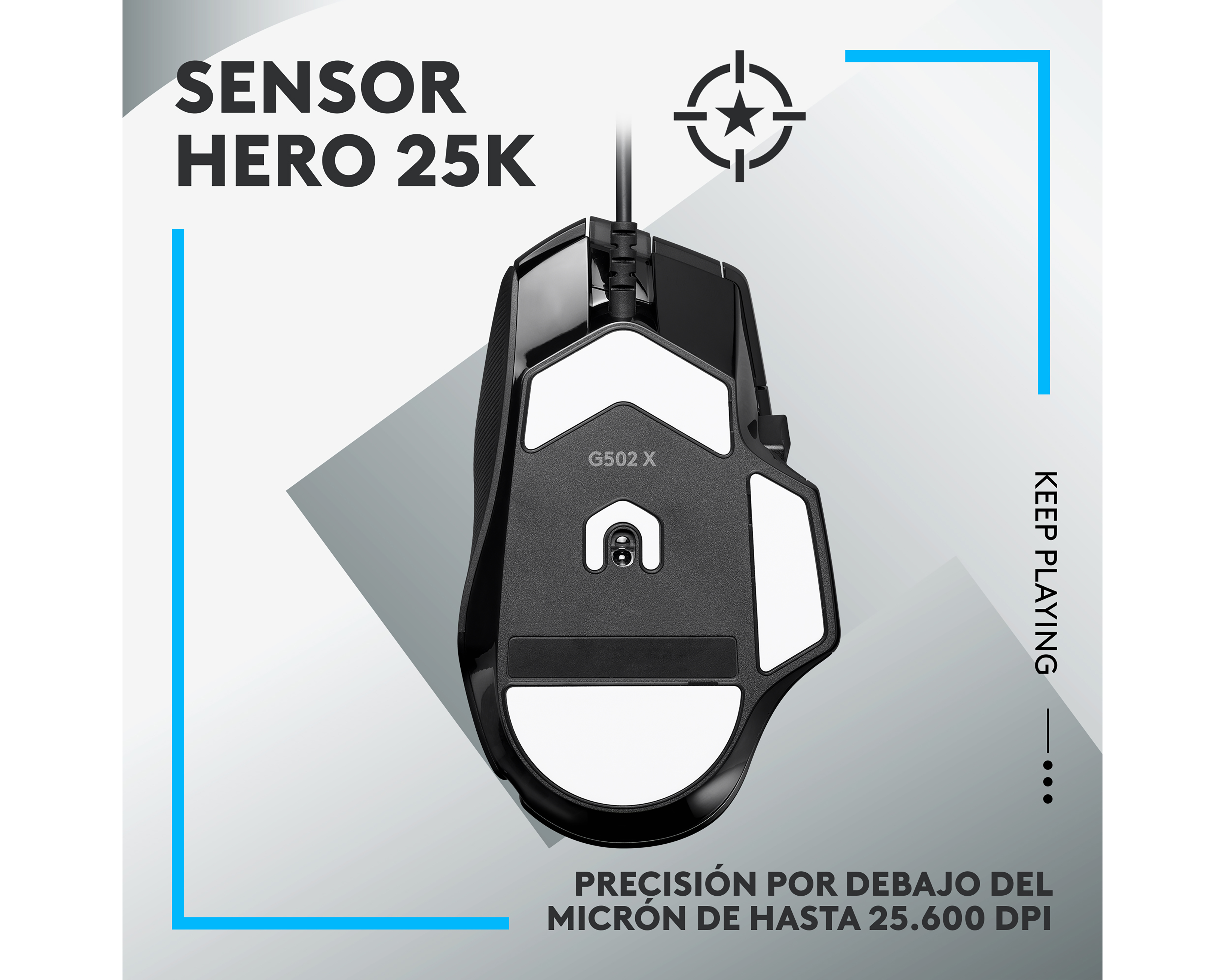 Foto 5 pulgar | Foto 4 | Mouse Gamer Alámbrico Logitech G G502X