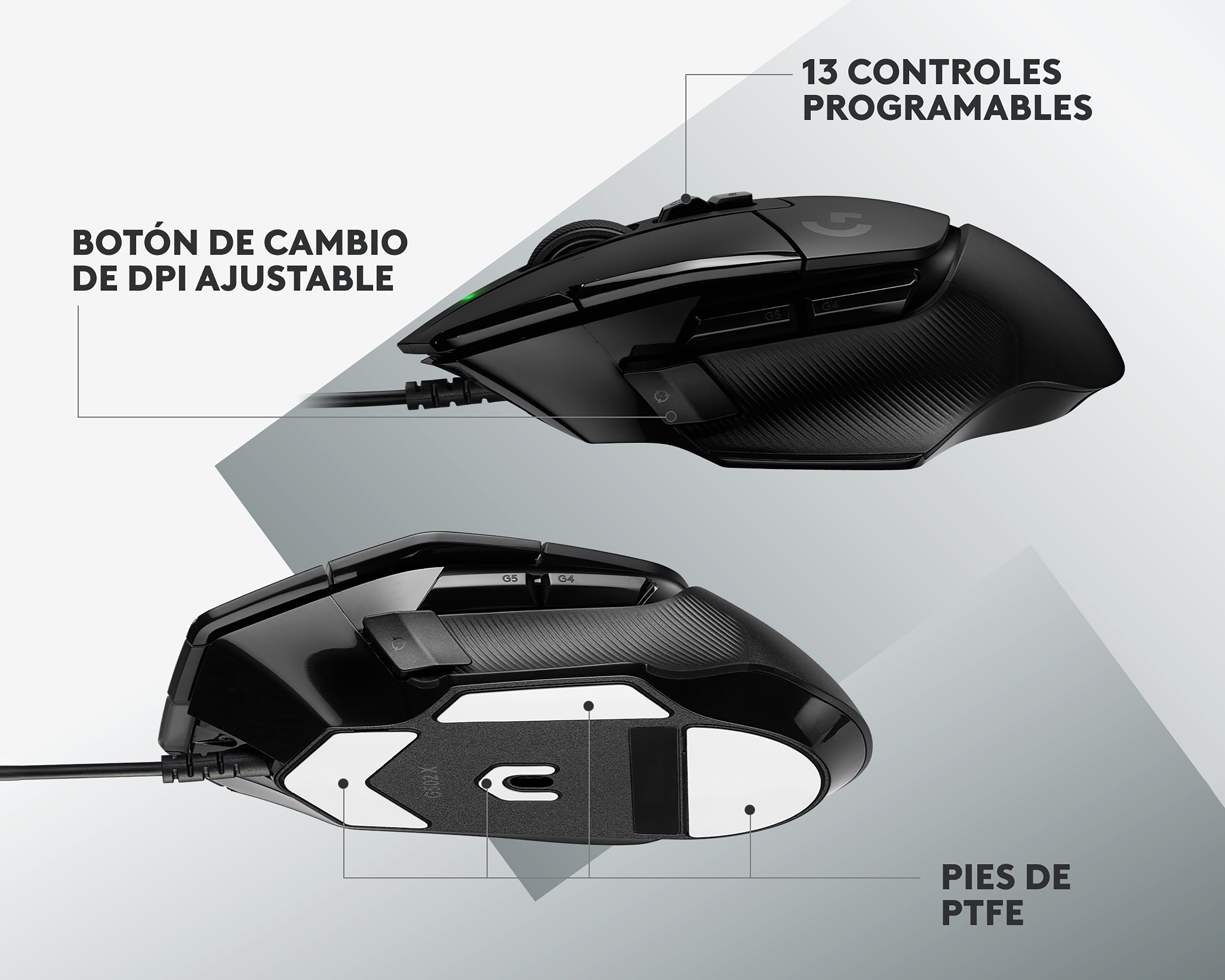 Foto 6 pulgar | Foto 5 | Mouse Gamer Alámbrico Logitech G G502X