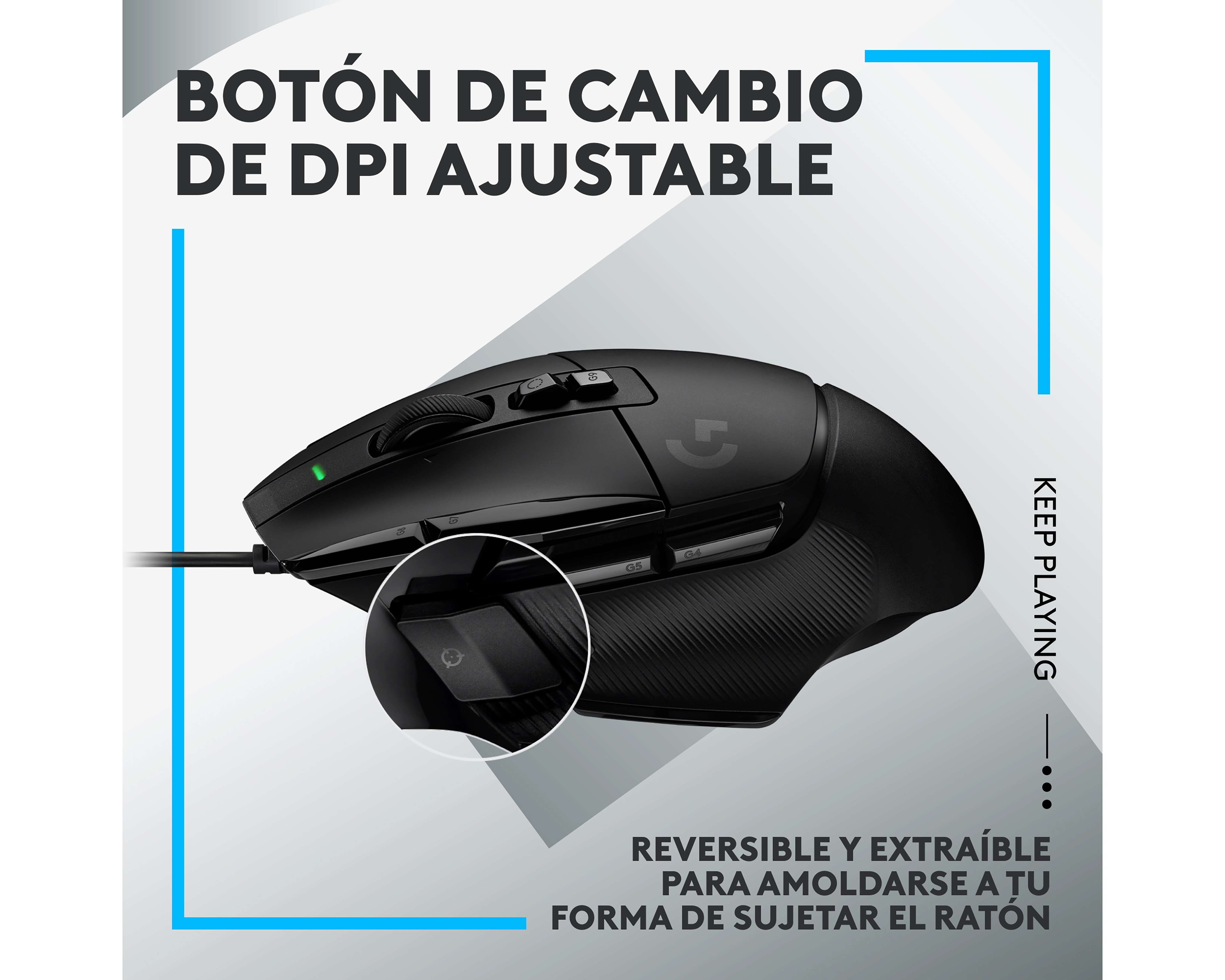 Foto 8 pulgar | Foto 7 | Mouse Gamer Alámbrico Logitech G G502X