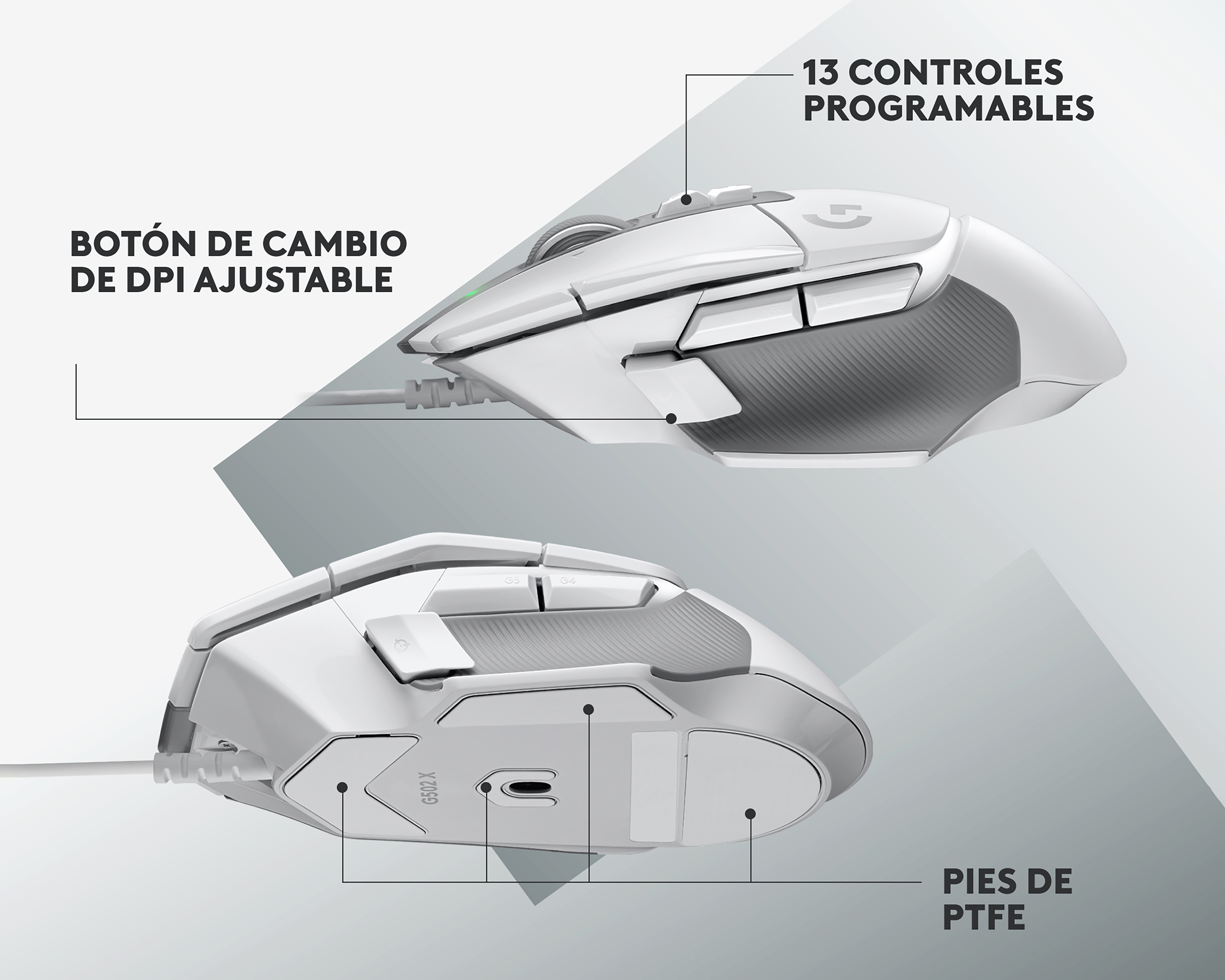 Foto 6 pulgar | Foto 5 | Mouse Gamer Alámbrico Logitech G502 X