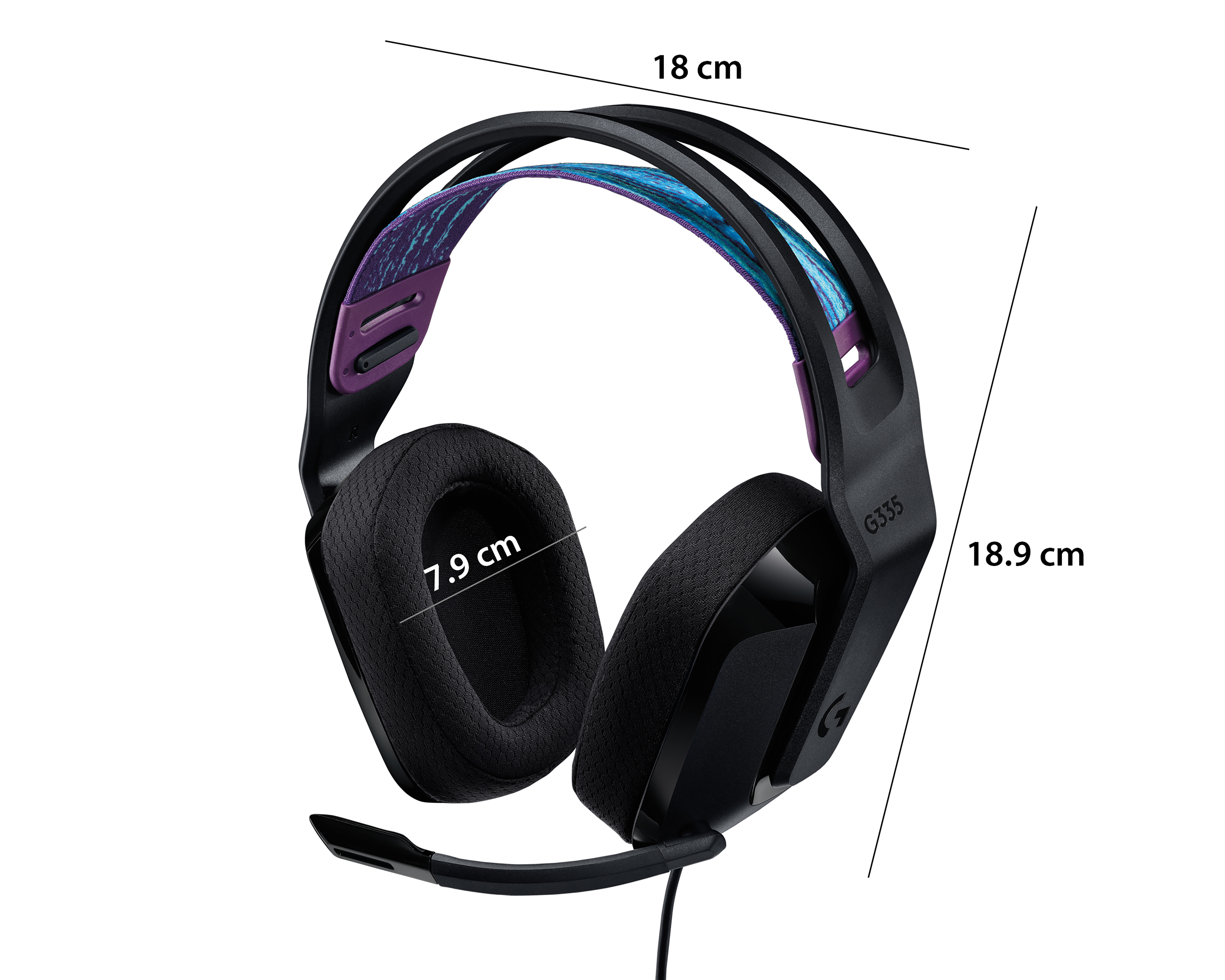 Foto 11 pulgar | Foto 10 | Audífonos Alámbricos Logitech G335 con Micrófono Abatible