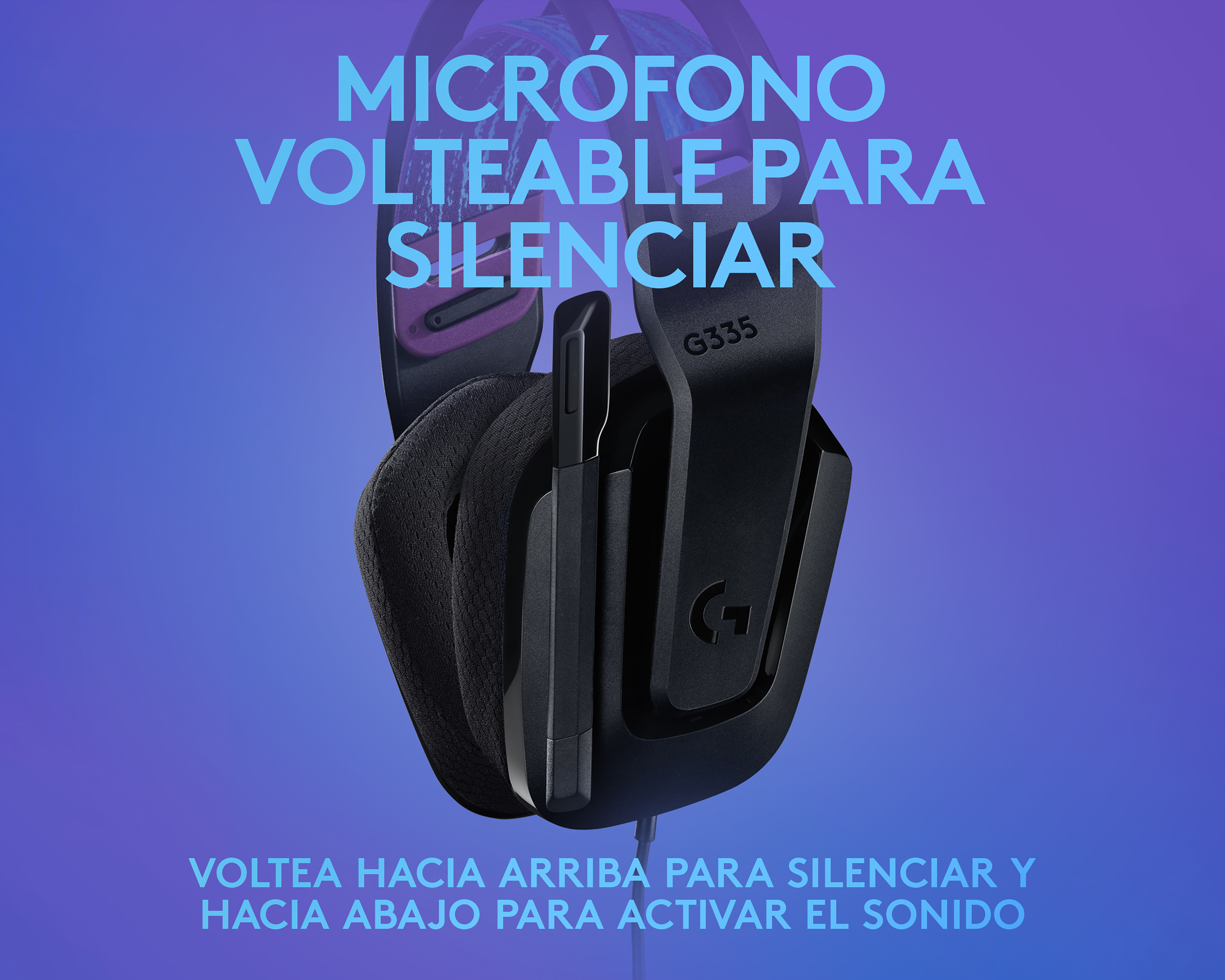 Foto 6 pulgar | Foto 5 | Audífonos Alámbricos Logitech G335 con Micrófono Abatible