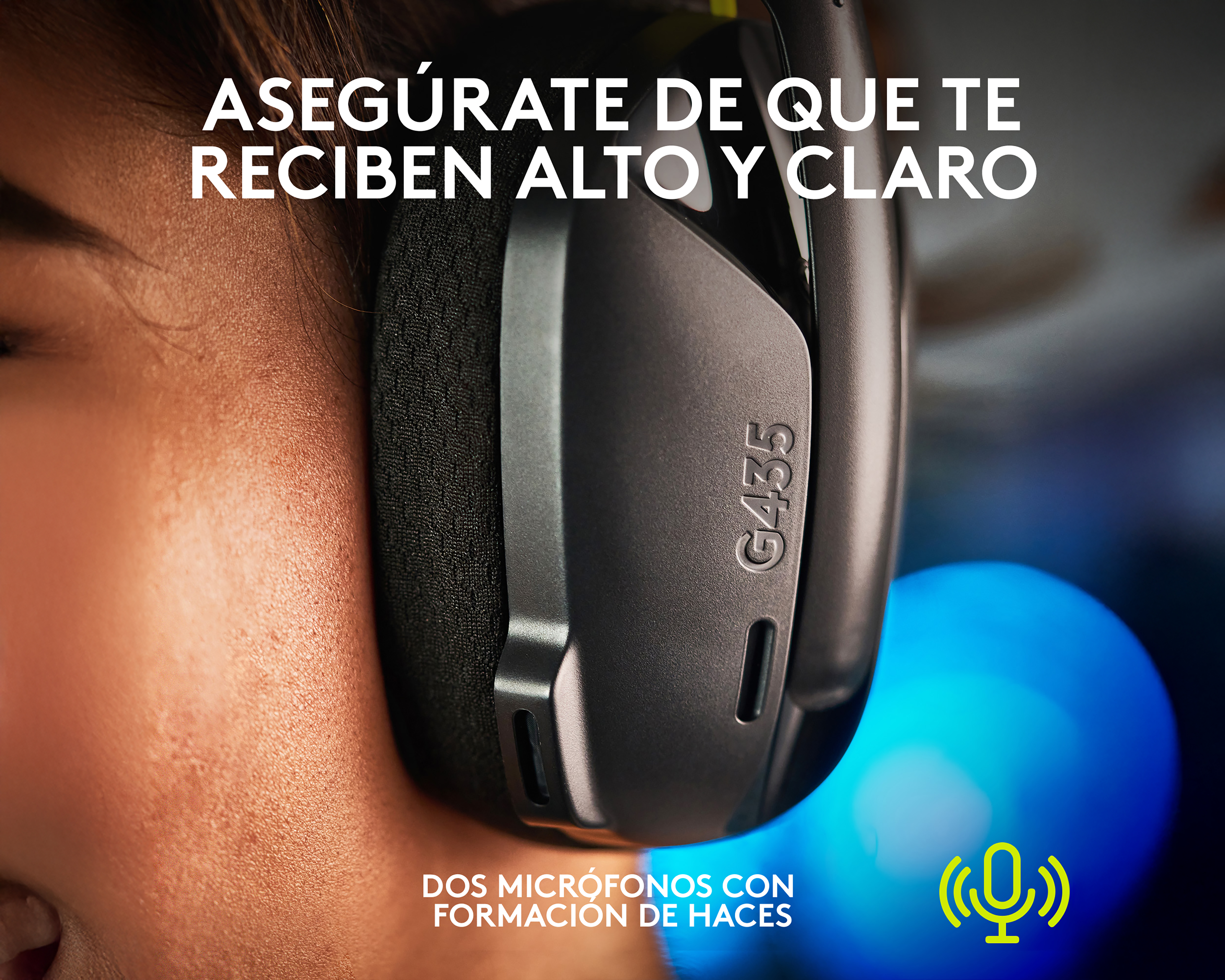 Foto 5 | Foto 5 | Audífonos de Diadema Inalámbricos Logitech G435 con Micrófonos
