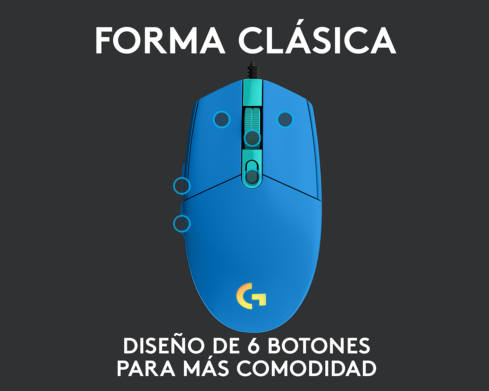 Foto 5 pulgar | Foto 4 | Mouse Gamer Alámbrico Logitech G203
