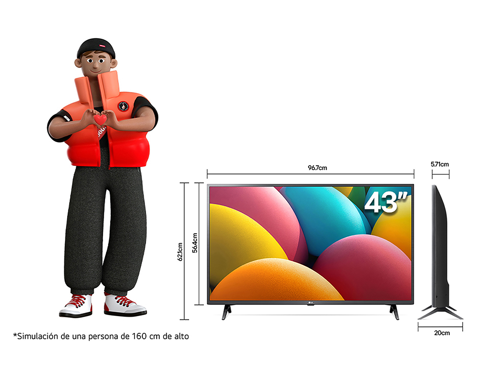 Foto 10 pulgar | Foto 9 | Pantalla Smart TV LG 43 Pulgadas FHD 43LR6700