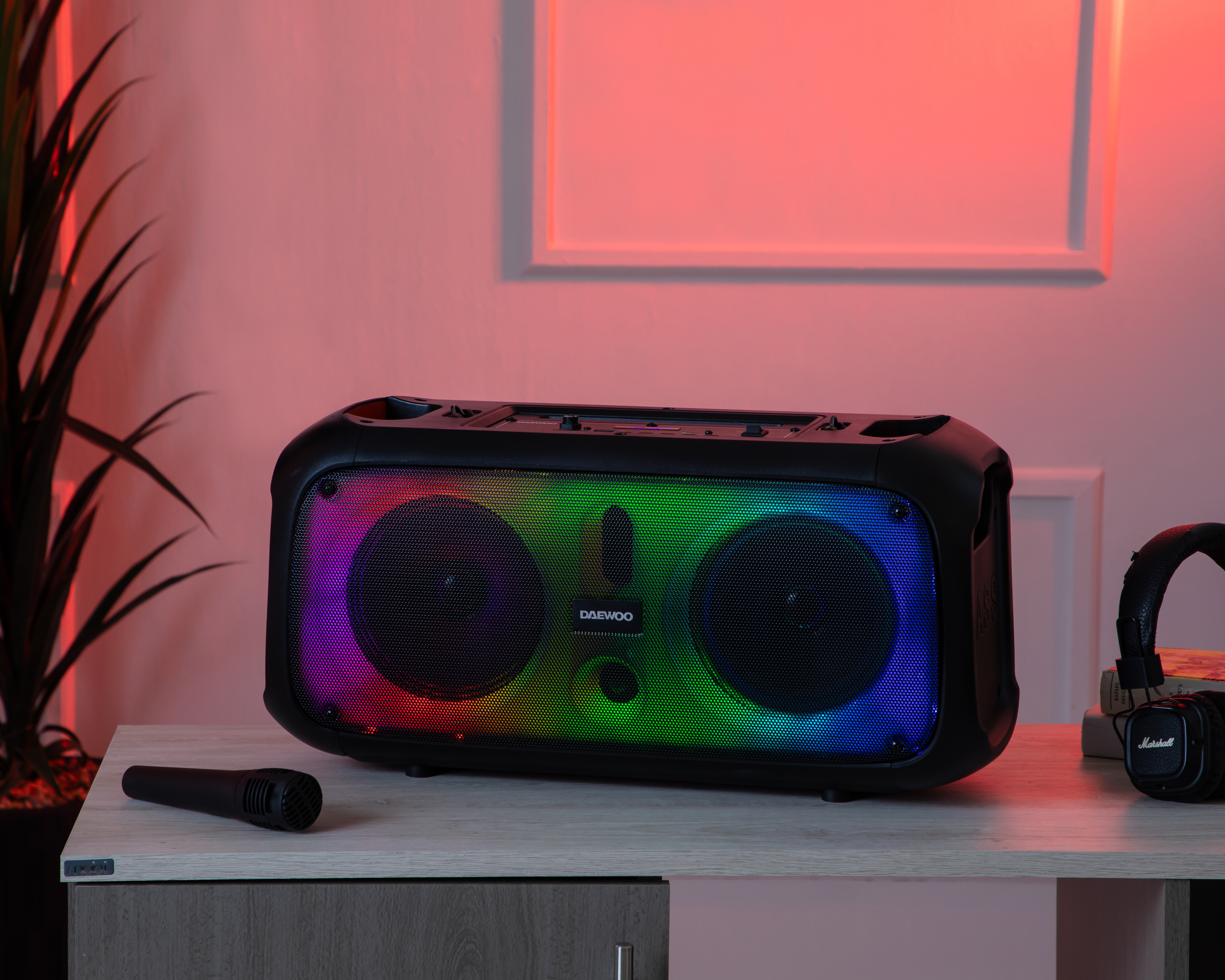 Foto 8 | Foto 8 | Bafle Bluetooth Daewoo DW-1987 con Luces