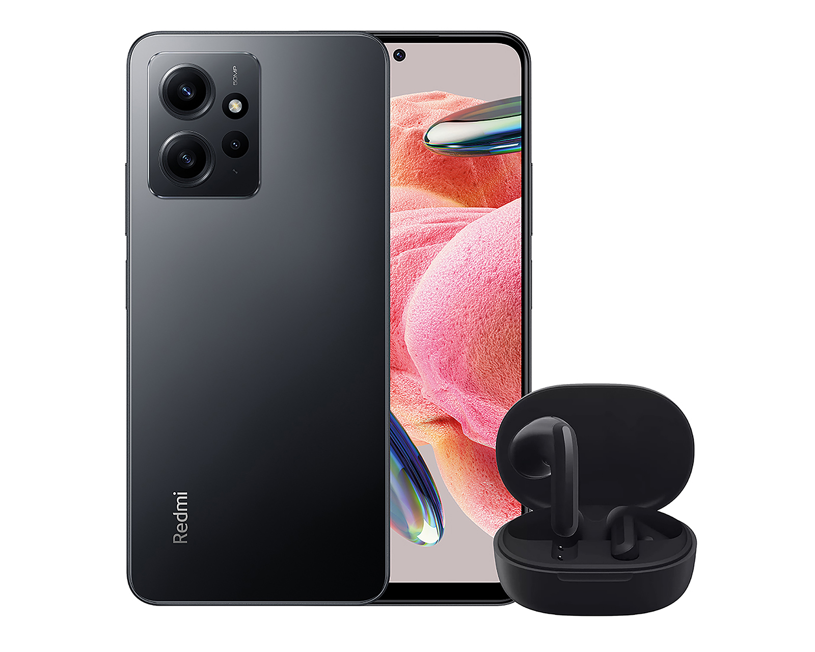 Foto 1 | Foto 1 | Celular Xiaomi Liberado Redmi Note 12 128 GB Gris + Redmi Buds 4 Lite
