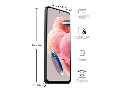 Foto 8 | Foto 8 | Celular Xiaomi Liberado Redmi Note 12 128 GB Gris + Redmi Buds 4 Lite