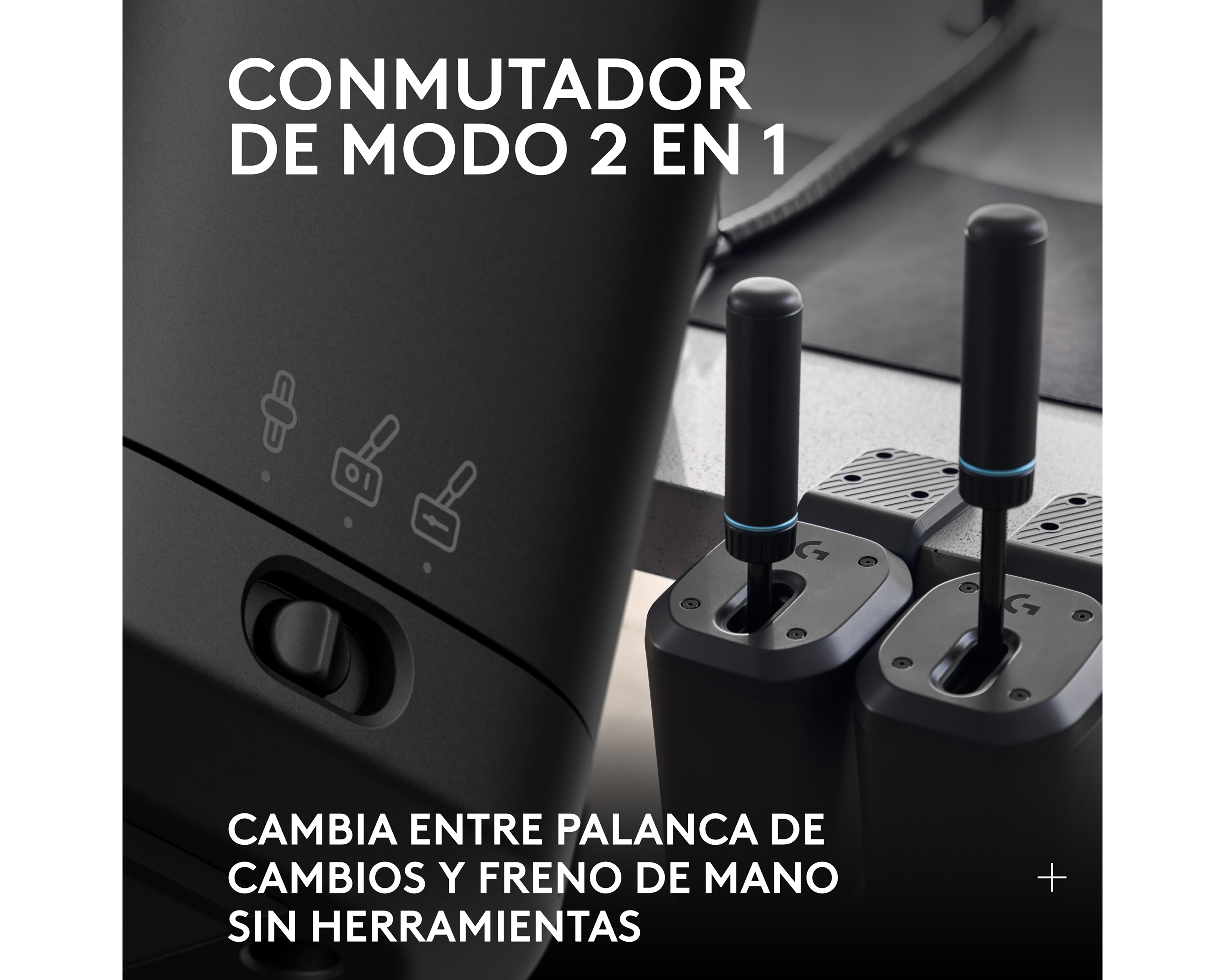 Foto 3 pulgar | Foto 2 | Palanca Logitech RS Shifter & Handbrake para Volantes Pro Series y G Series