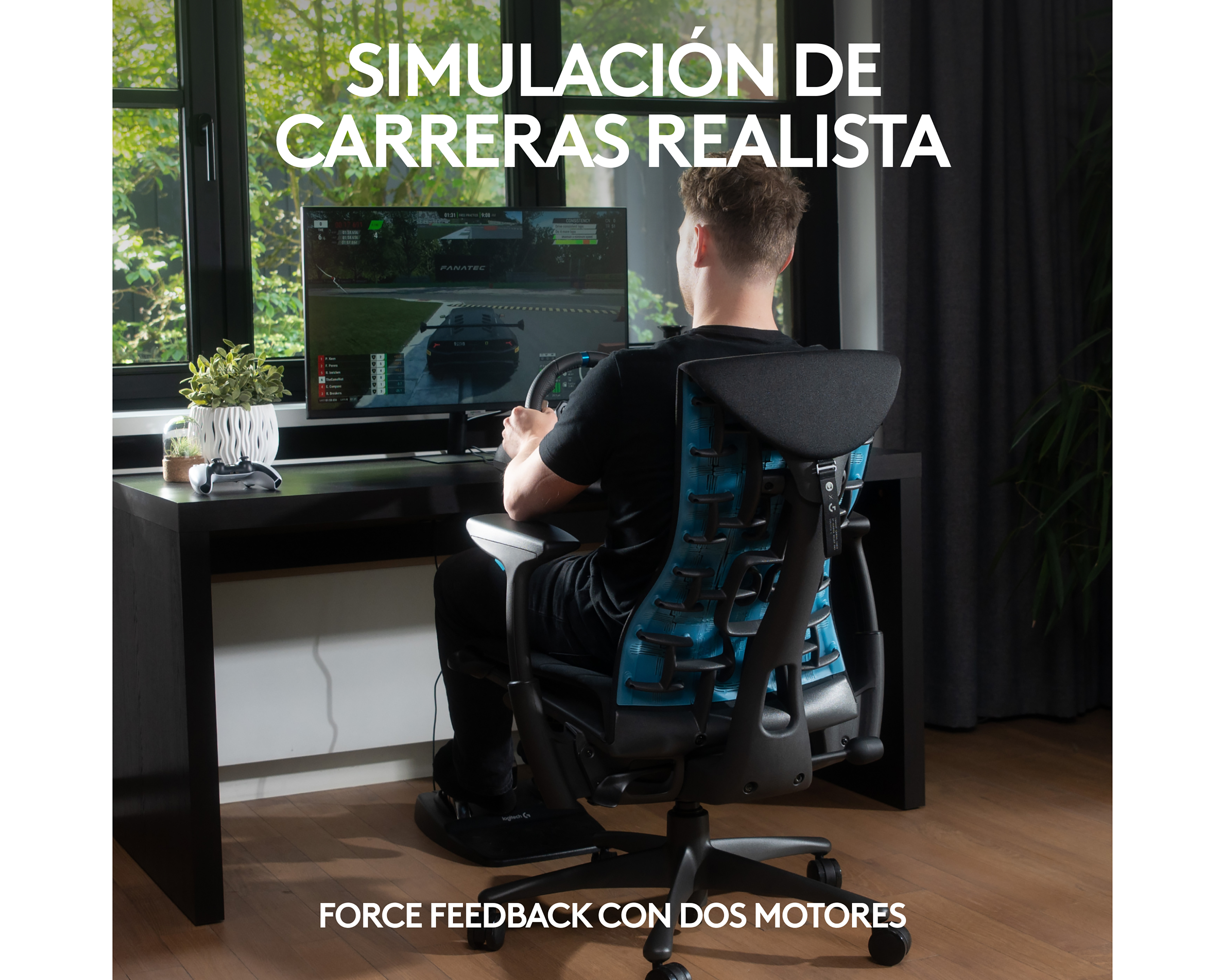 Foto 2 | Foto 2 | Volante y Pedales Logitech G92 para PS5 PS4 PS3 y PC