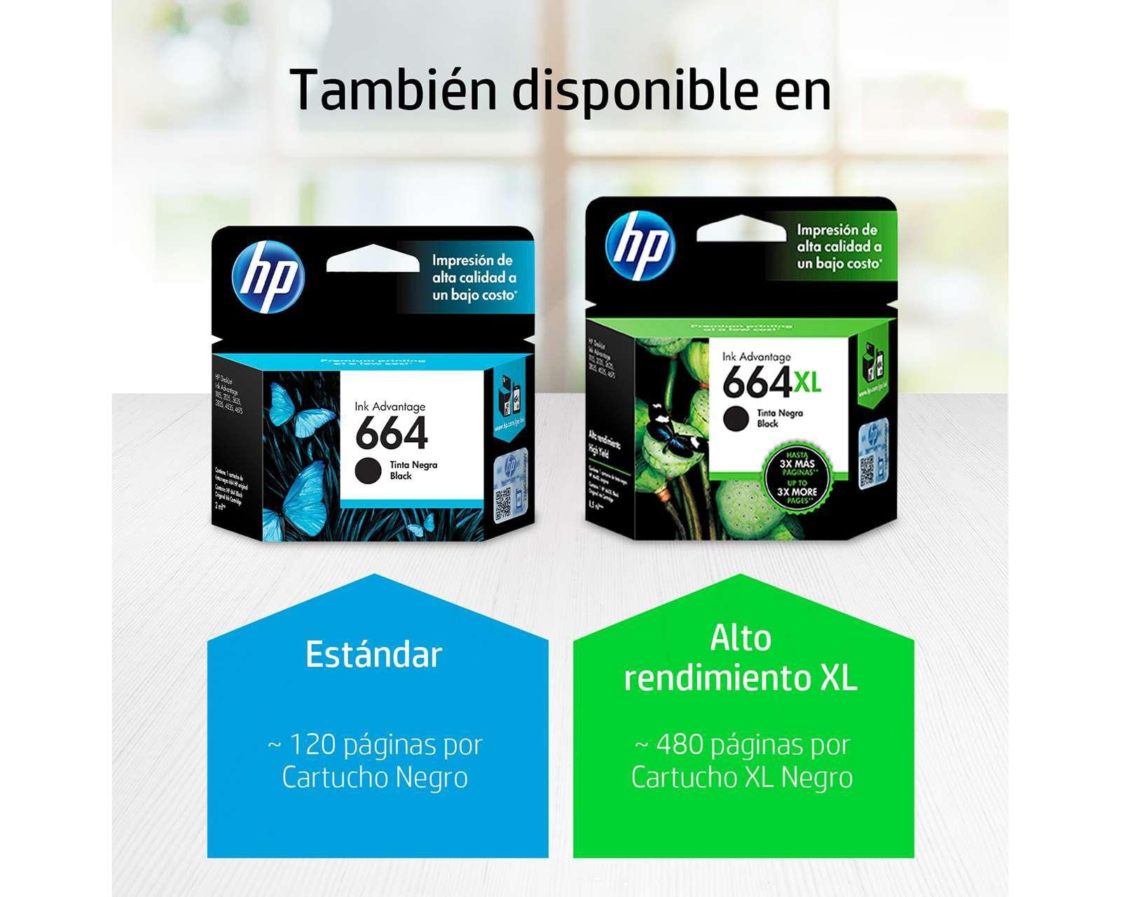 Foto 3 | Foto 3 | Cartucho de Tinta Original HP 664 Negro