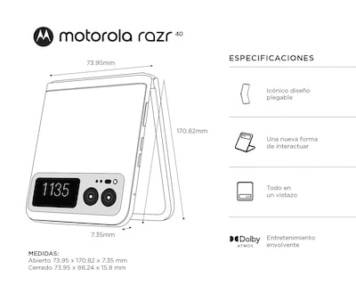 Foto 7 | Foto 7 | Telcel Motorola Razr 40 256 GB Morado