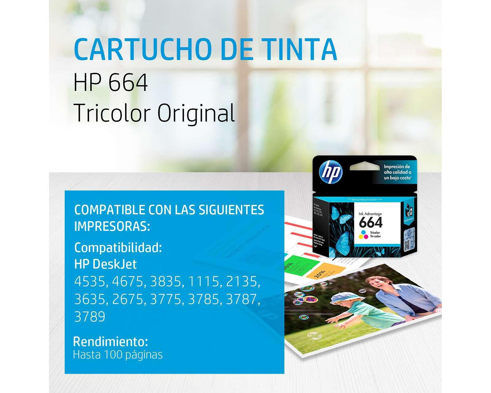Foto 2 | Foto 2 | Cartucho de Tinta Original HP 664 Tricolor