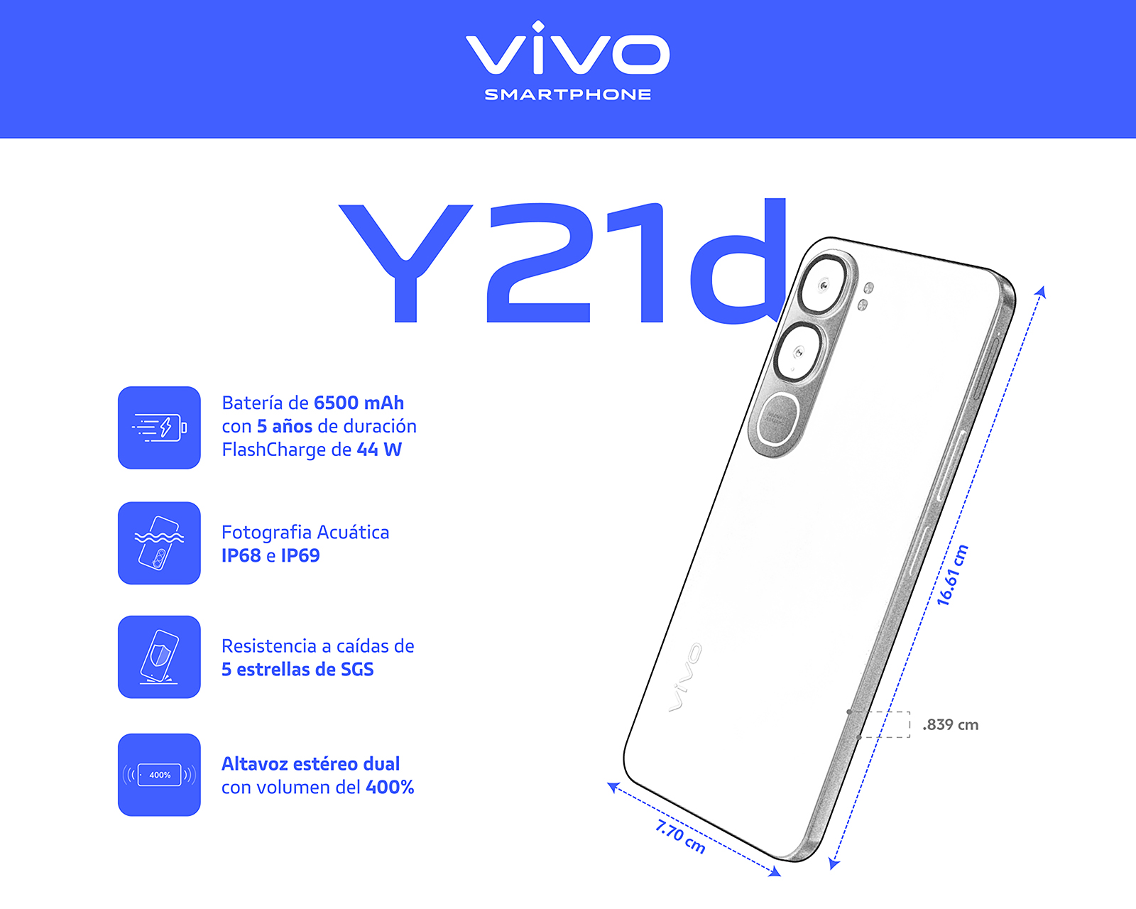 Foto 9 pulgar | Foto 8 | Telcer Vivo Y21d 235 GB Morado