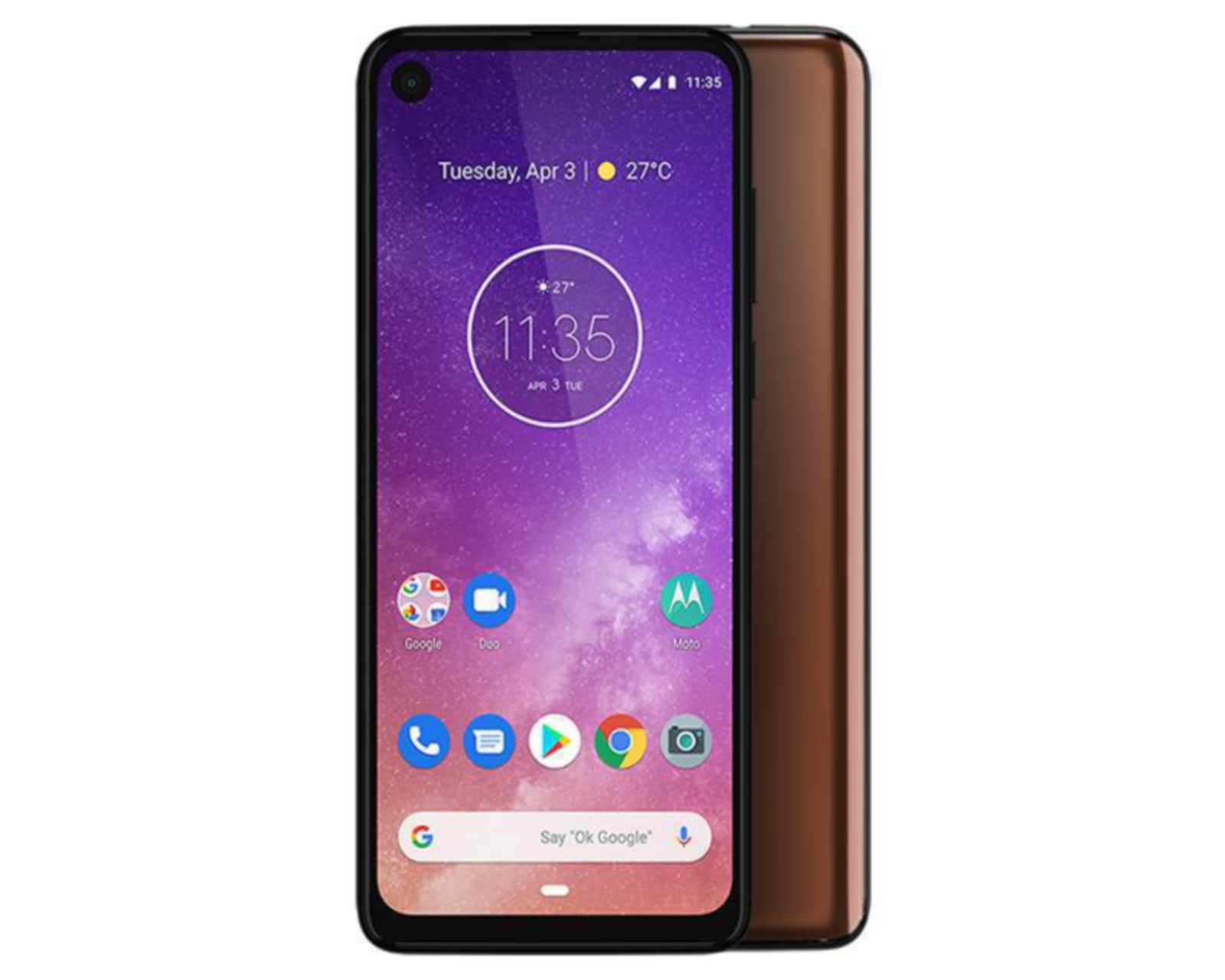 Foto 6 pulgar | Foto 5 | Movistar Motorola One Vision 128 GB Café